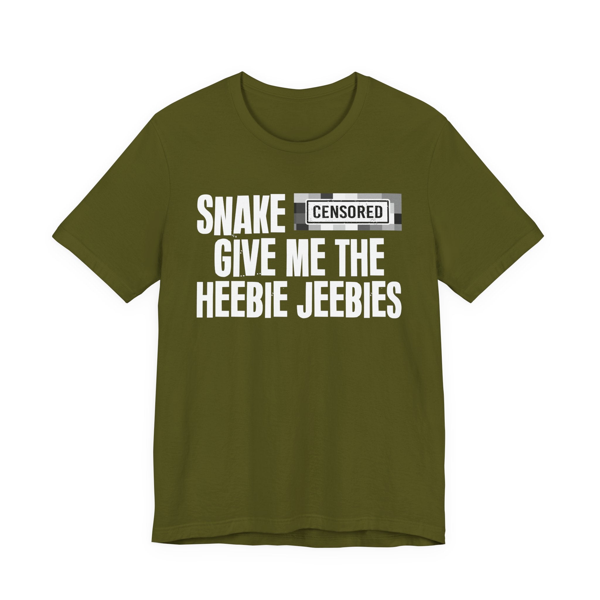 Snake Censored [Bitch] Give Me The Heebie Jeebies - Funny Scary Quote Tee