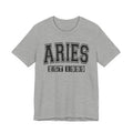 Aries EST (YEAR) Personalization — Zodiac Birthday Tee Shirt
