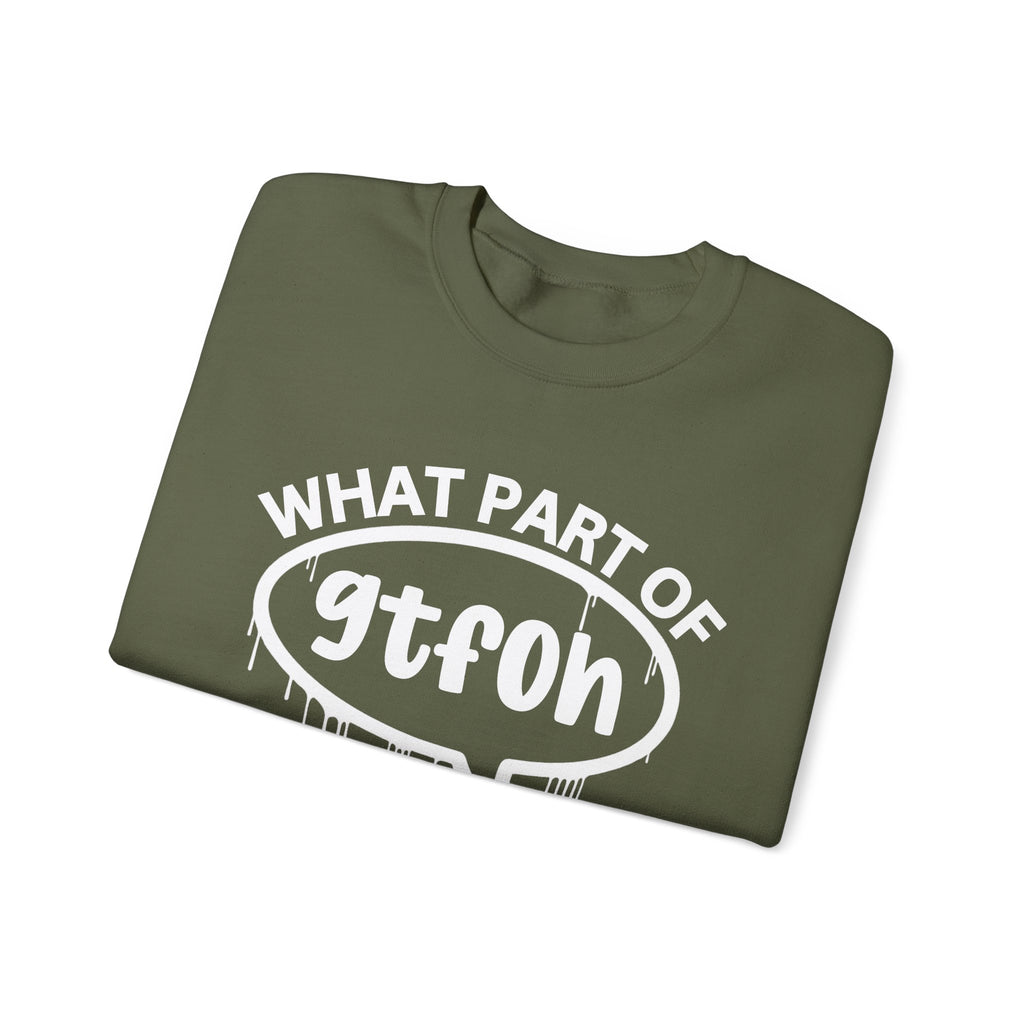 What Part of GTFOH You Don’t Understand? Witty Sweatshirt