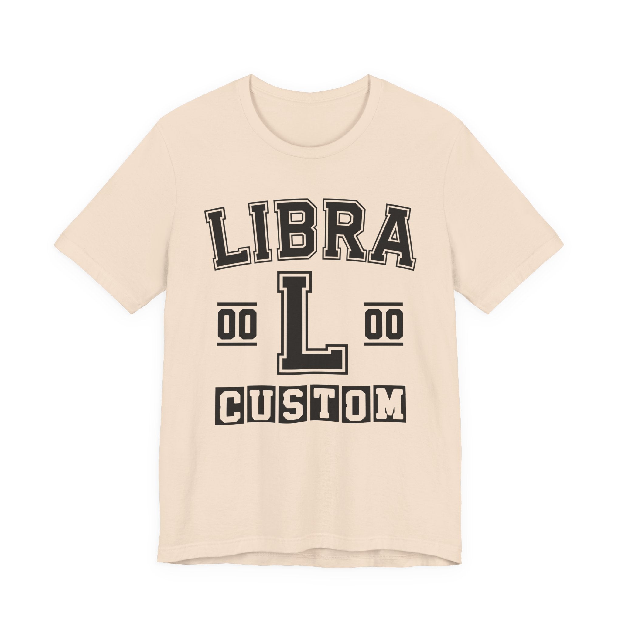 Custom Libra Varsity Tee Shirt — Customize Birthday Day/Month/Year - Customize Season/nation/Society