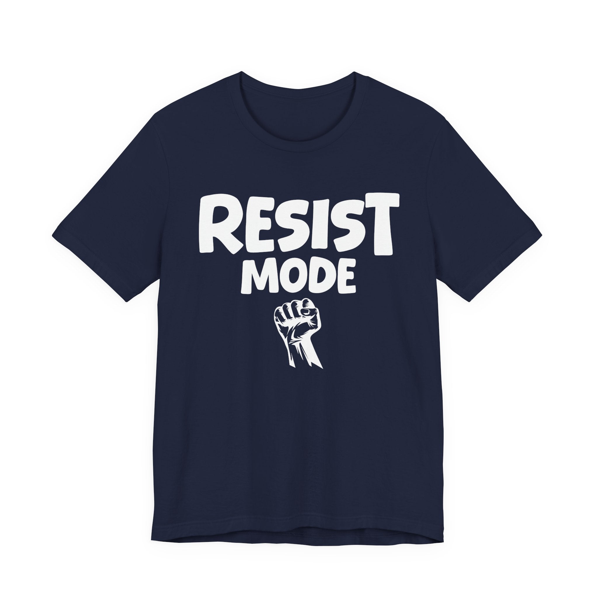 Resist Mode T-Shirt – Bold Protest Graphic Tee with Raised Fist