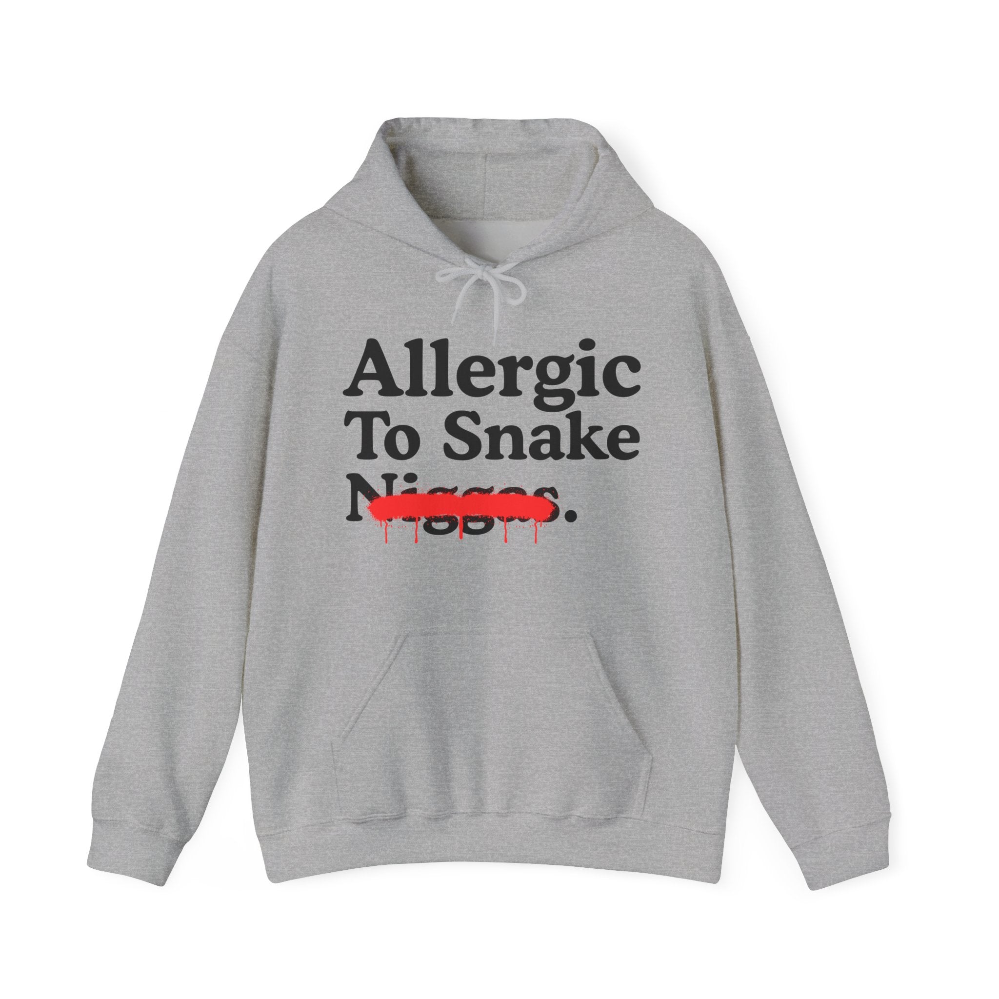 Allergic To Snake Niggas — Sarcastic Statement Hoodie