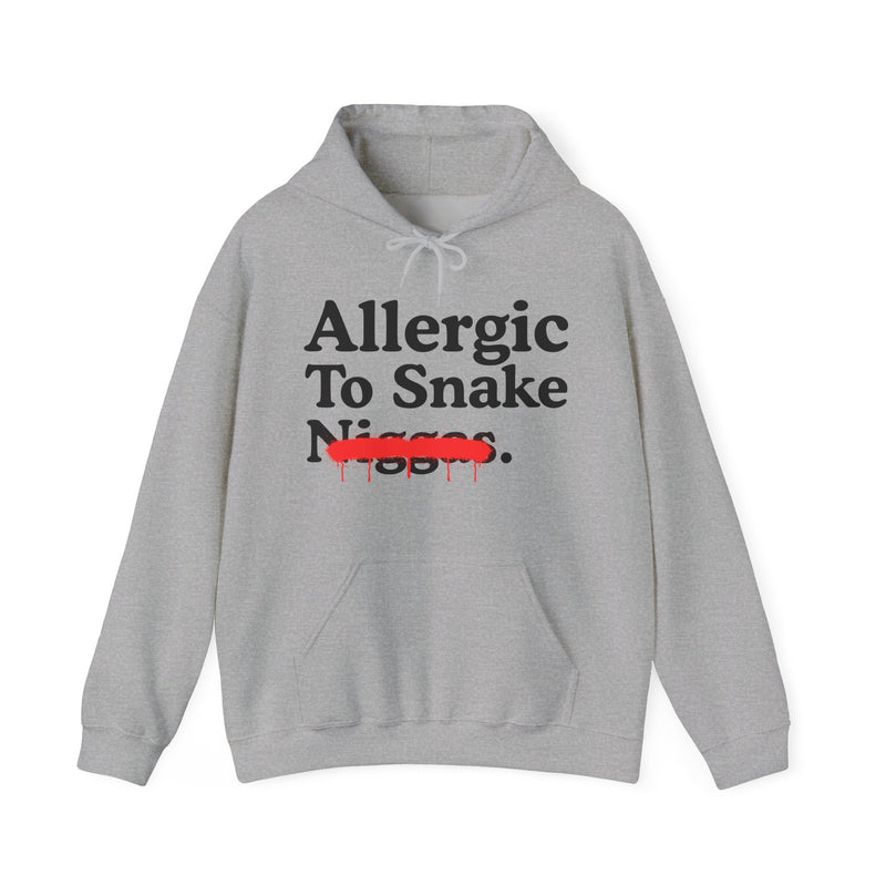 Allergic To Snake Niggas — Sarcastic Statement Hoodie