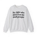 No Bitch Who Shitt'd On Me Shall Prosper - Bold Christian Statement Sweatshirt