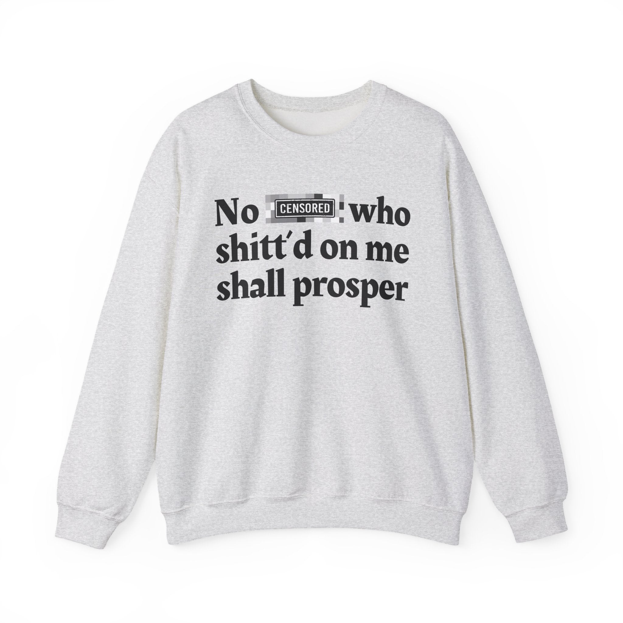 No Bitch Who Shitt'd On Me Shall Prosper - Bold Christian Statement Sweatshirt