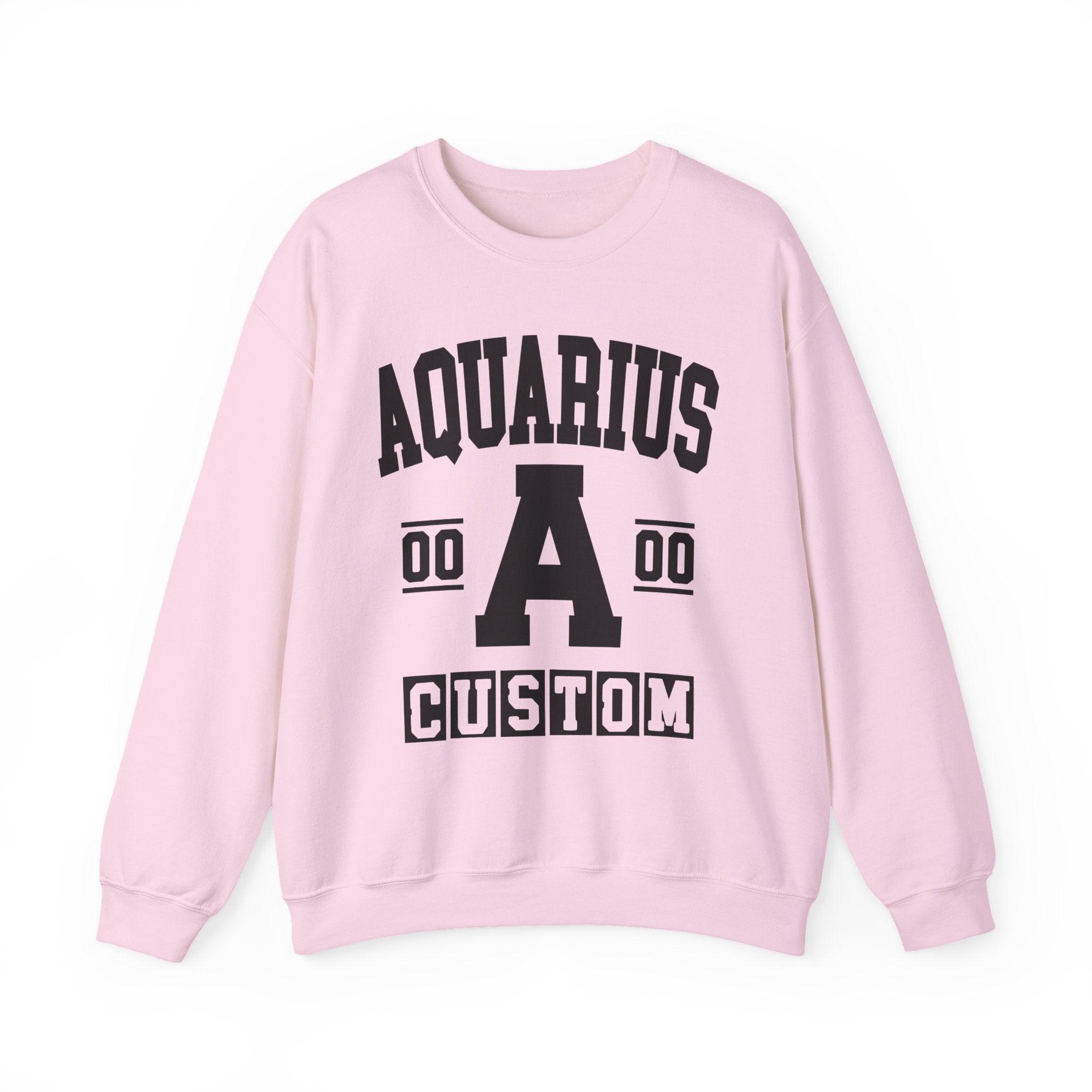 Custom Aquarius Varsity Sweatshirt - Customize Birthday Day/Month/Year - Customize Gemini Season/Nation