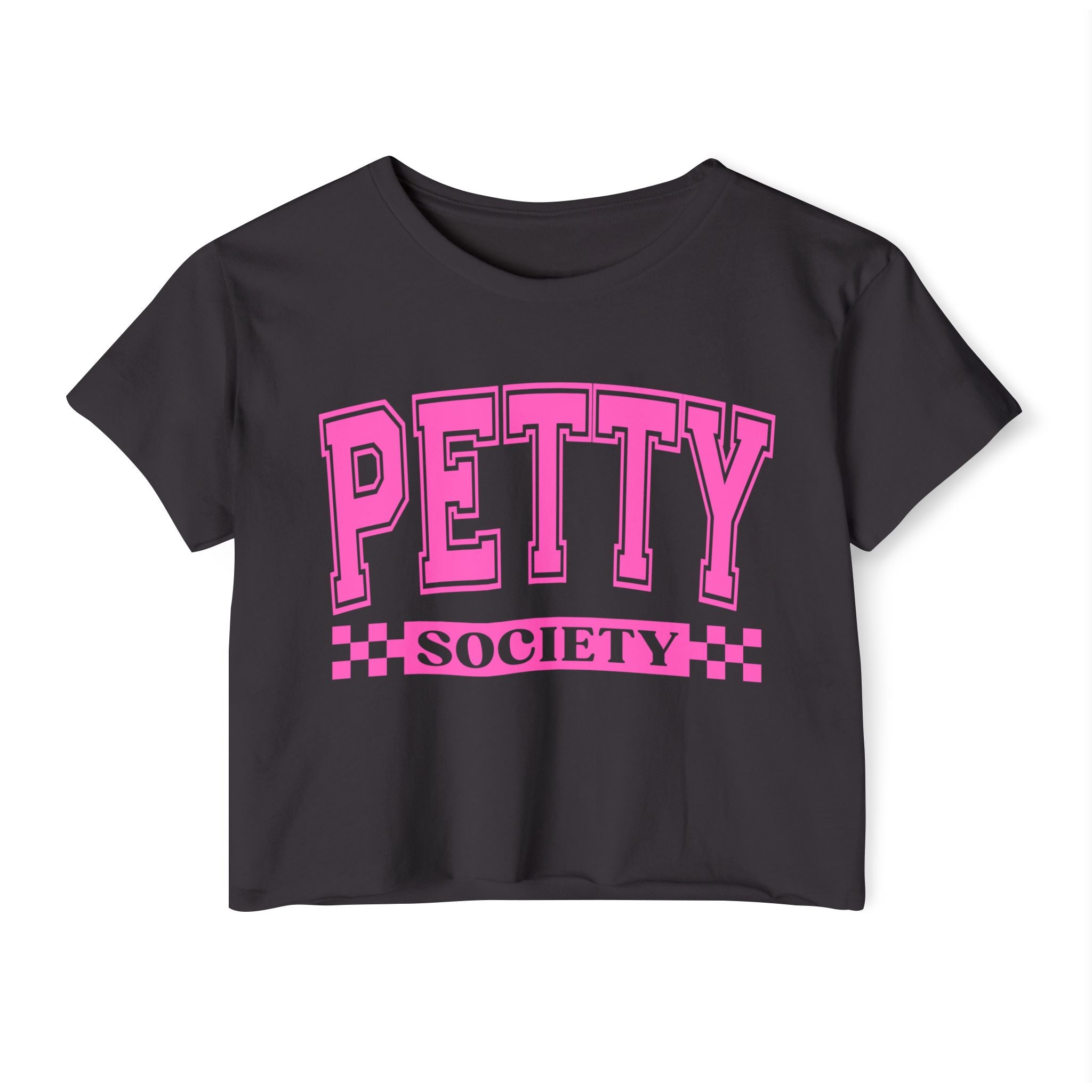 Petty Society Crop Top — Women's Festival Graphic Tee