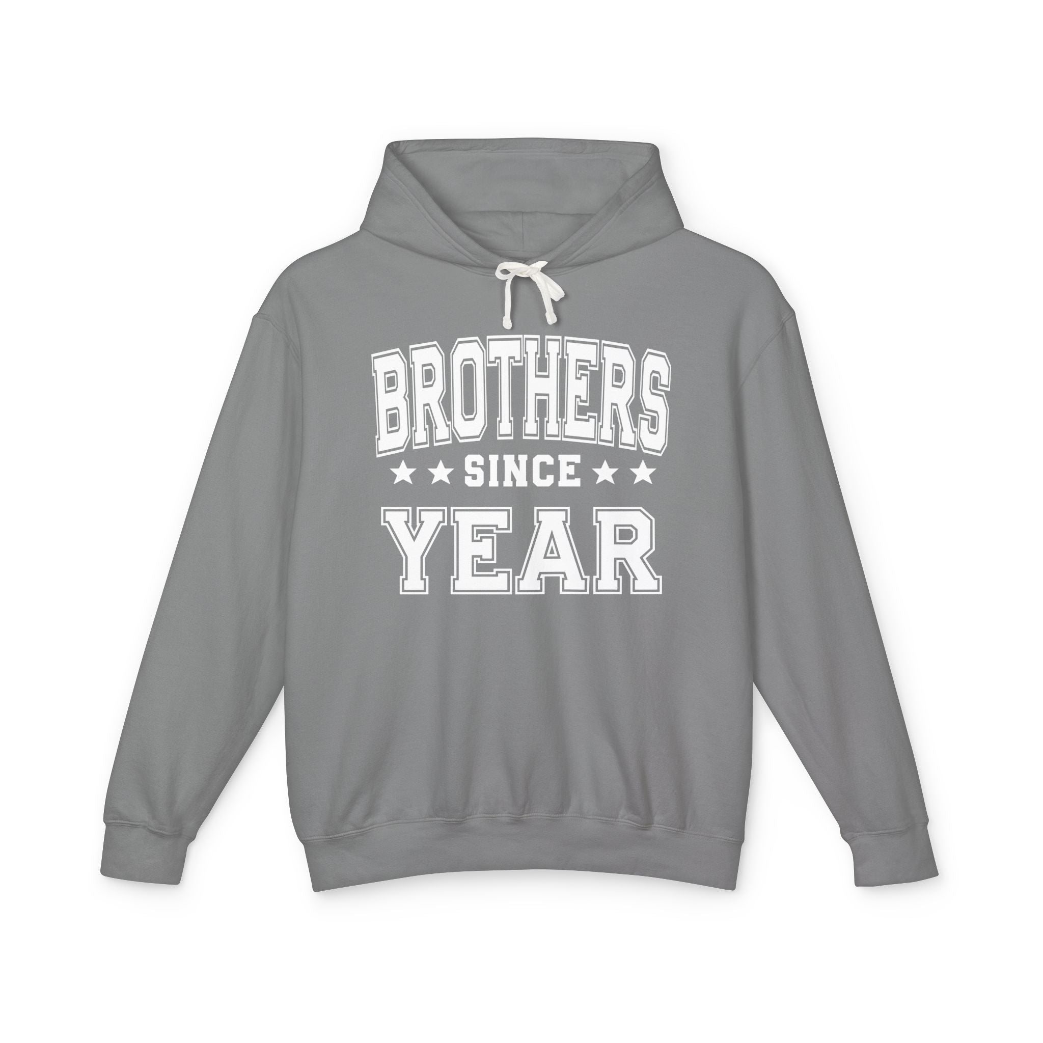 Brothers (Personalized Date) — Friendship Sibling Milestone Hoodie
