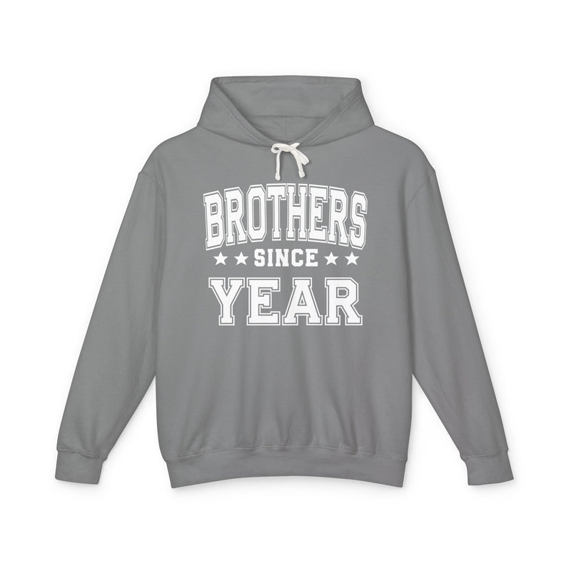 Brothers (Personalized Date) — Friendship Sibling Milestone Hoodie