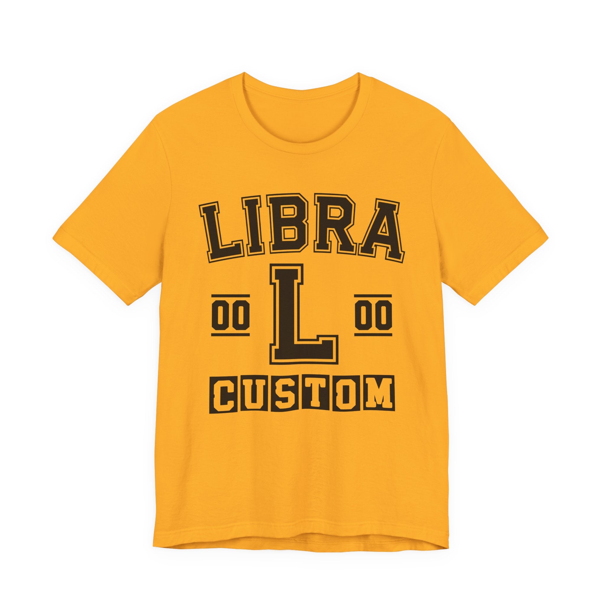 Custom Libra Varsity Tee Shirt — Customize Birthday Day/Month/Year - Customize Season/nation/Society