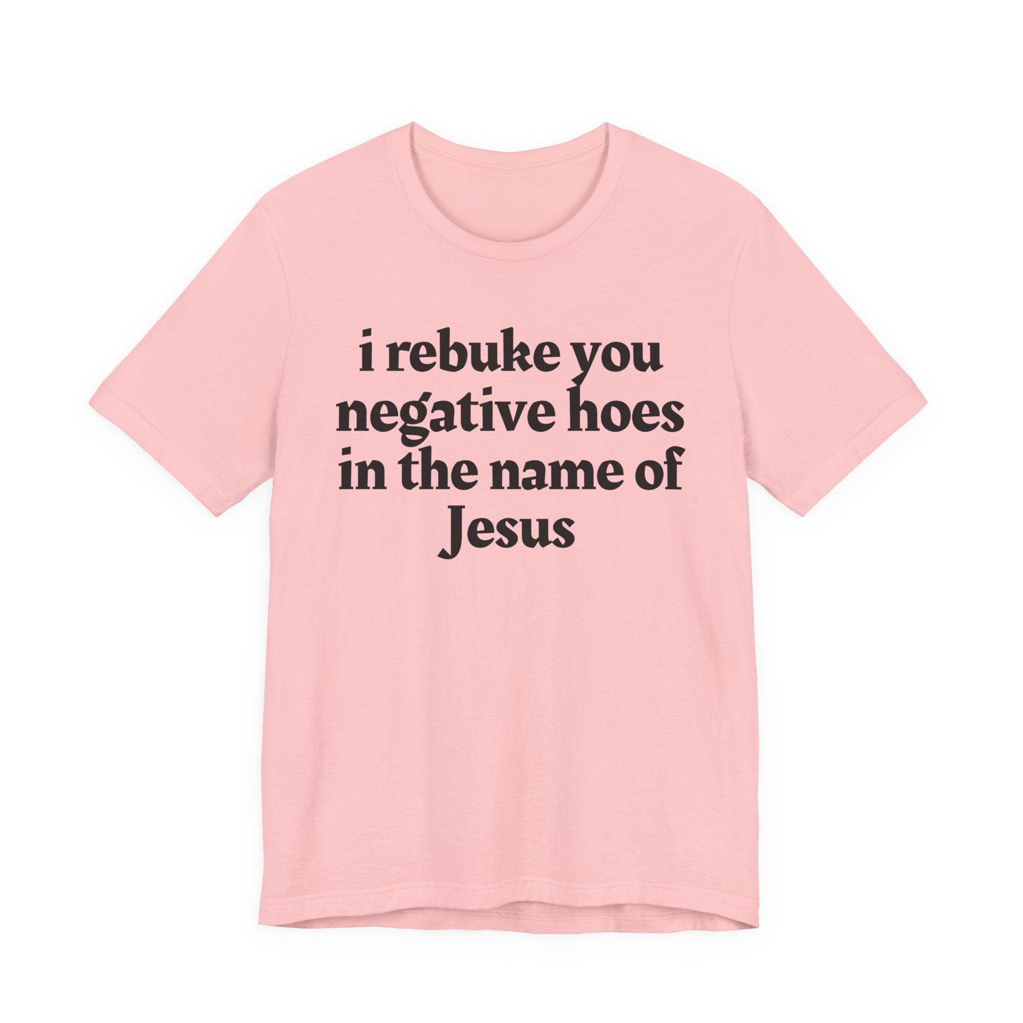 I Rebuke You Negative Hoes in the Name of Jesus — Christian Humor T-Shirt