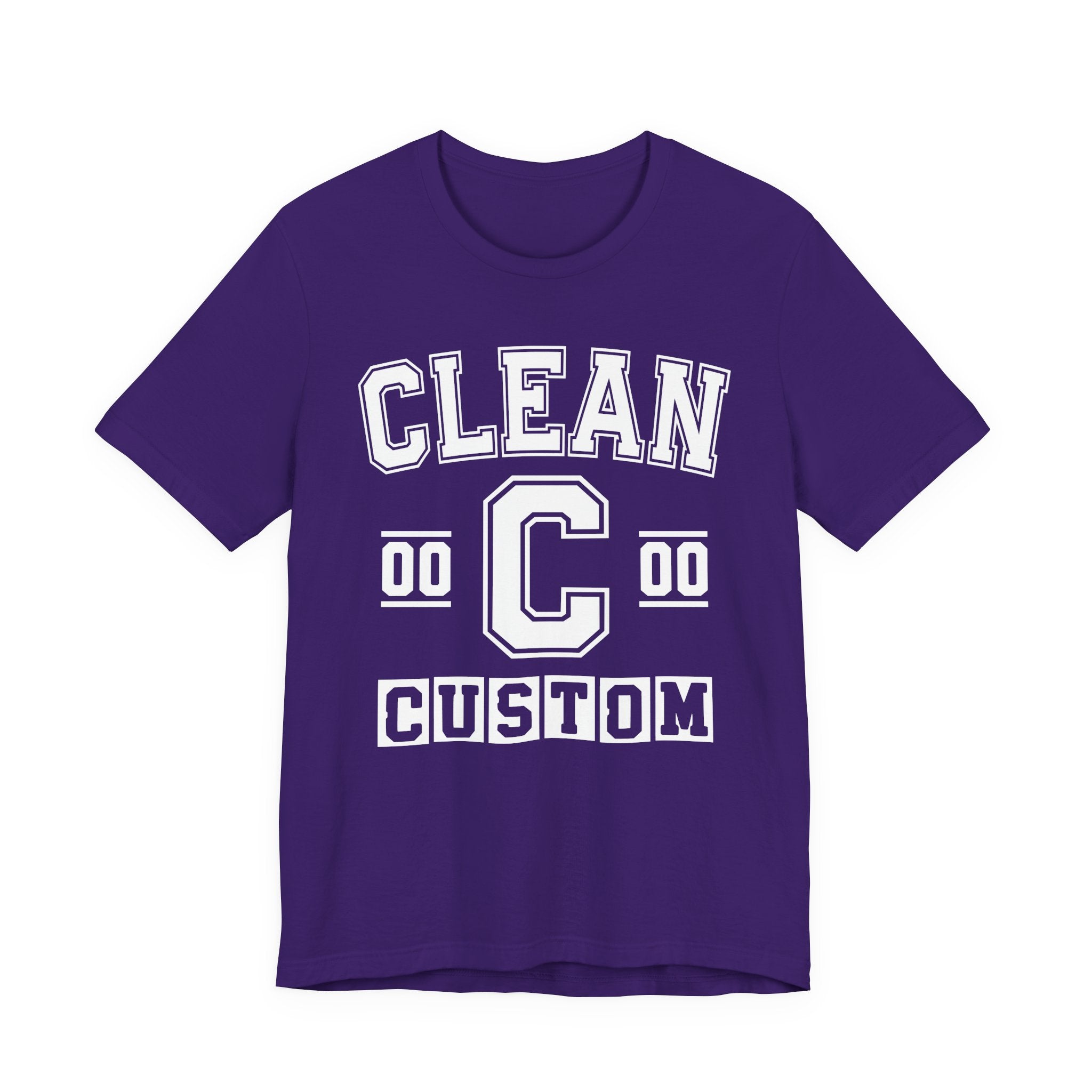 Custom Clean Varsity Tee Shirt — Customize Birthday Day/Month/Year - Customize Season/nation/Society
