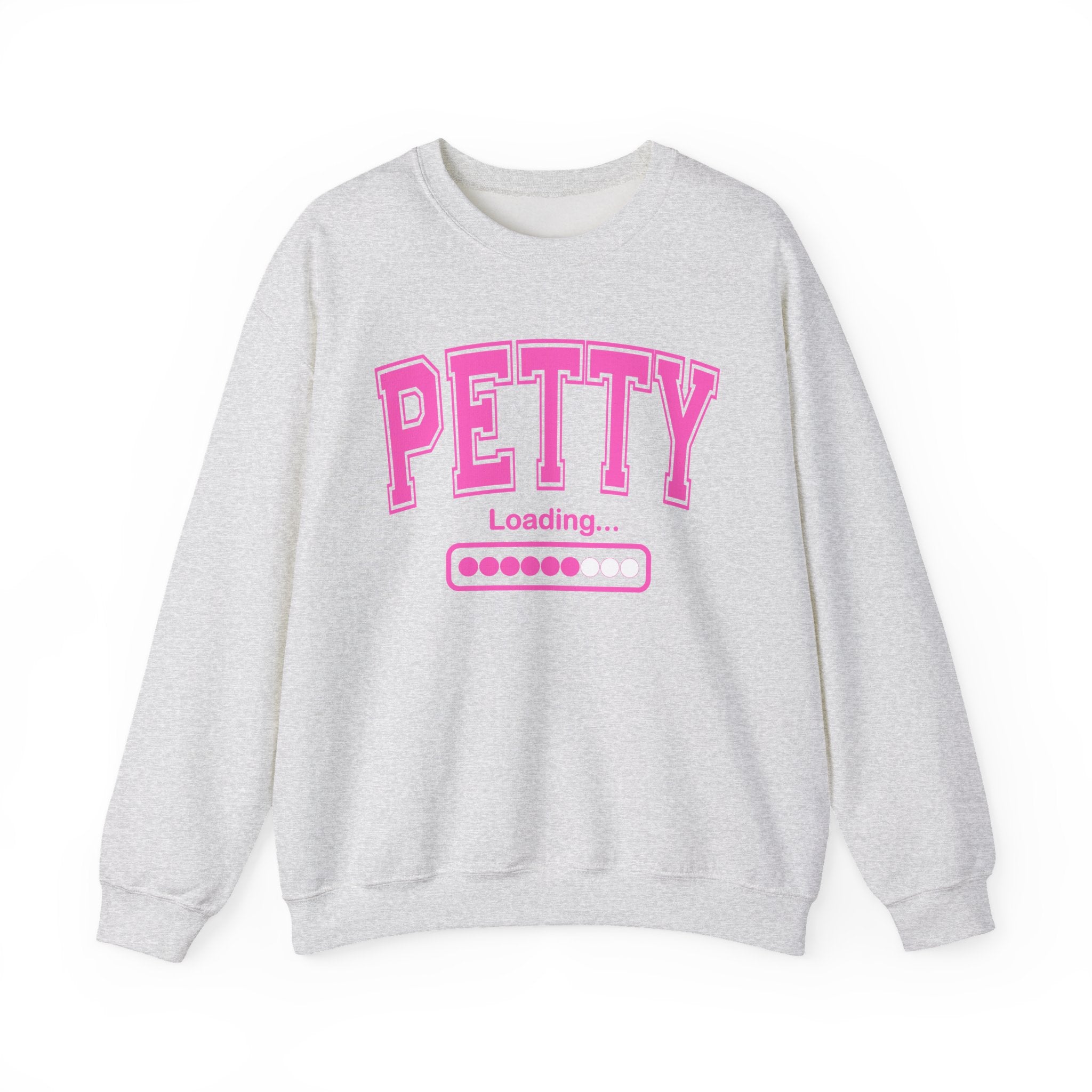 Petty Loading - Pink Varsity Crewneck Sweatshirt