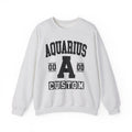 Custom Aquarius Varsity Sweatshirt - Customize Birthday Day/Month/Year - Customize Gemini Season/Nation