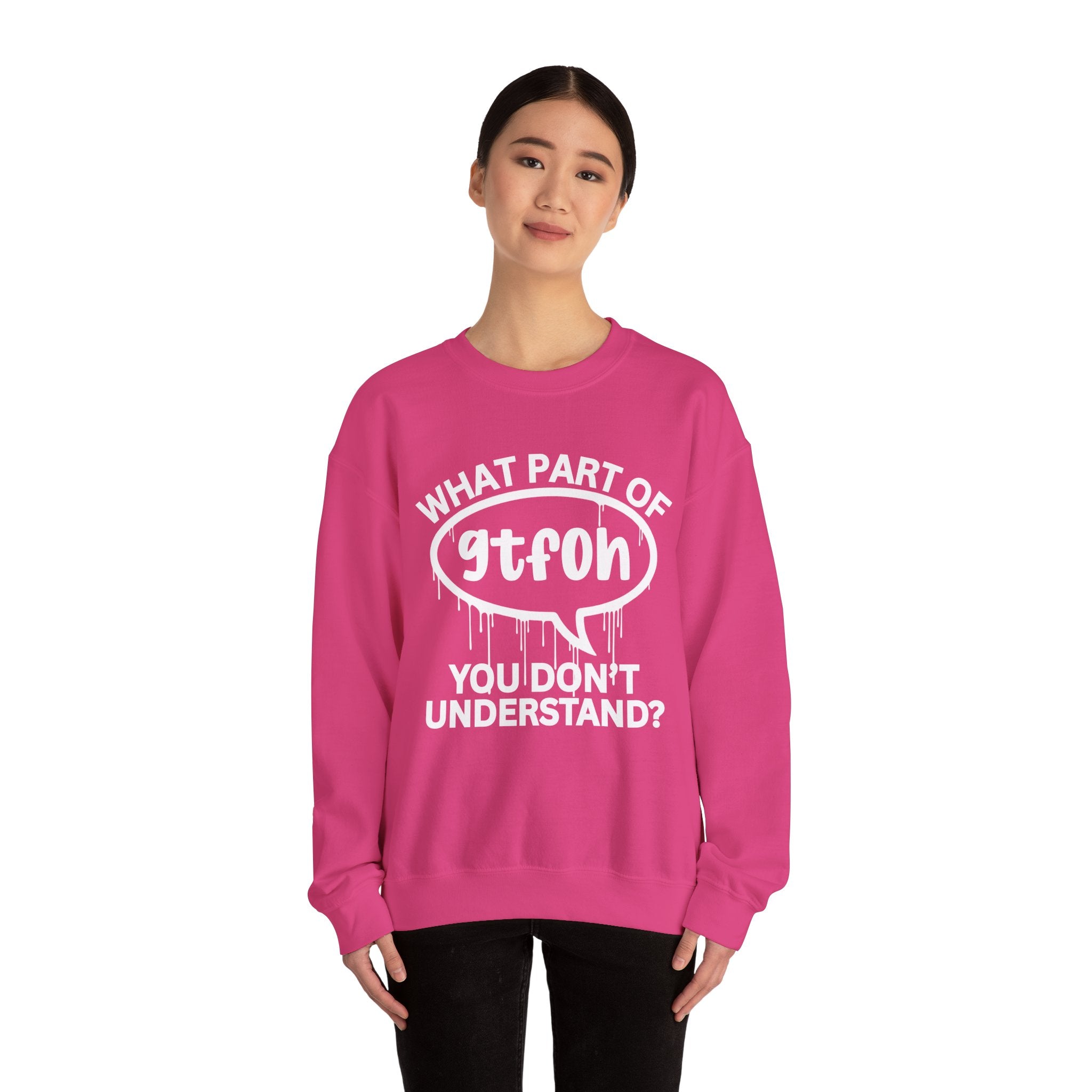 What Part of GTFOH You Don’t Understand? Witty Sweatshirt