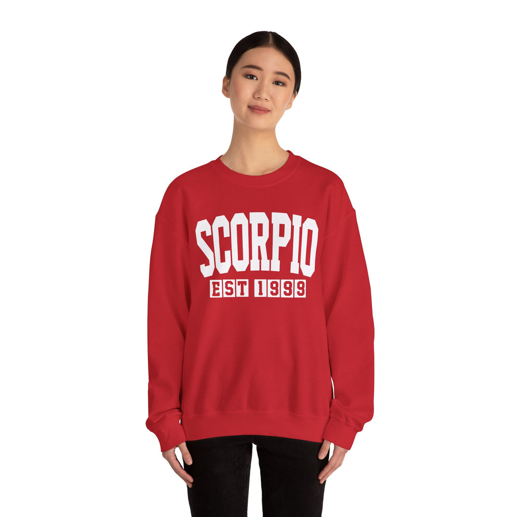 Scorpio (EST YEAR) Personalization — Zodiac Graphic Sweatshirt