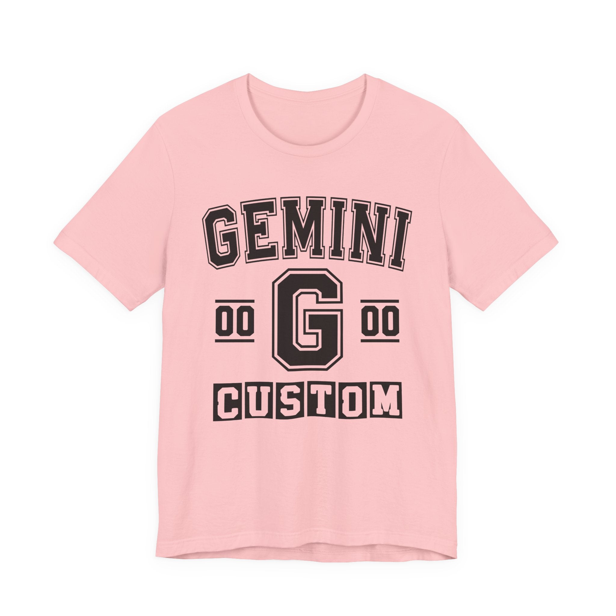 Custom Gemini Varsity Tee Shirt — Customize Birthday Day/Month/Year - Customize Season/nation/Society