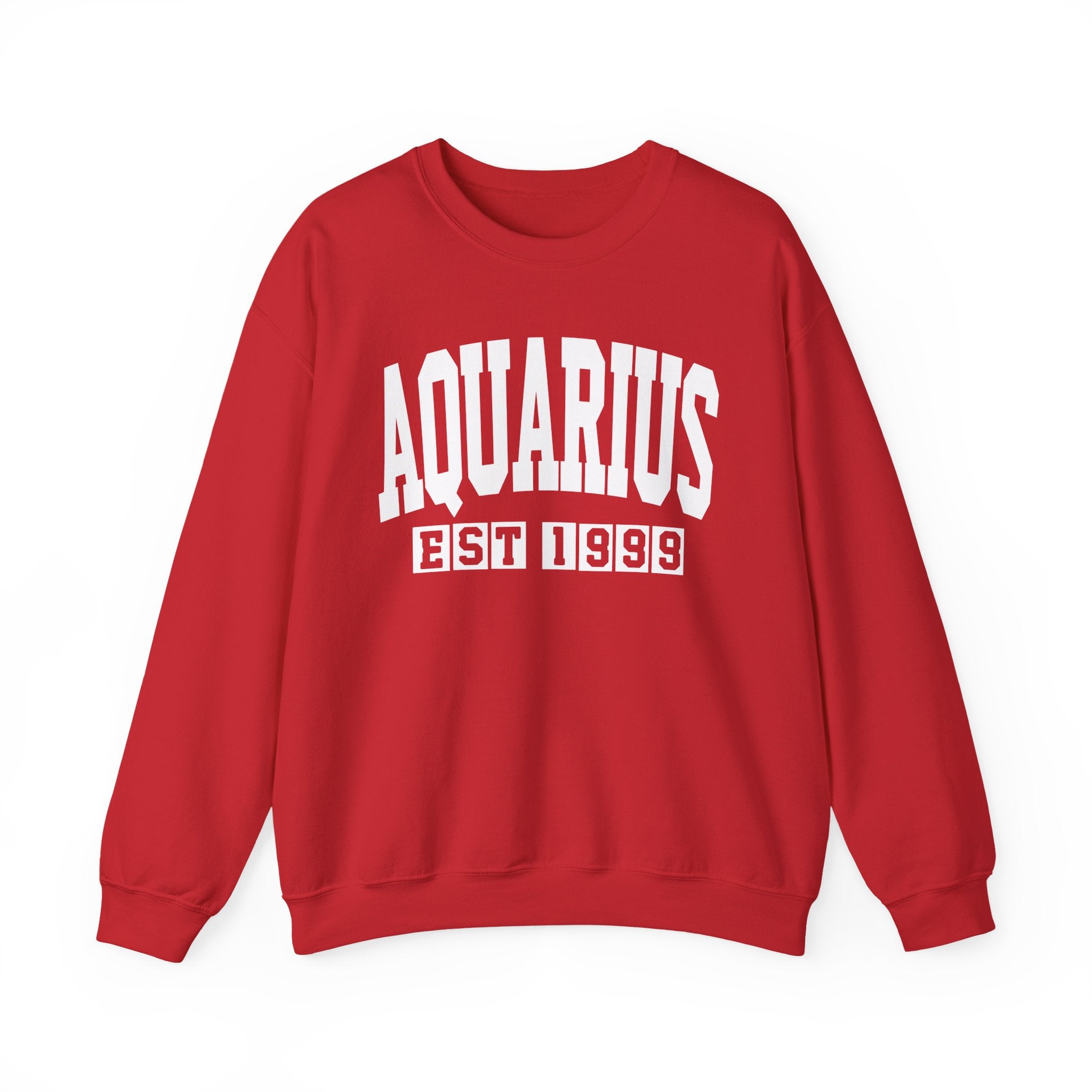 Aquarius (EST YEAR) Personalization — Zodiac Graphic Sweatshirt