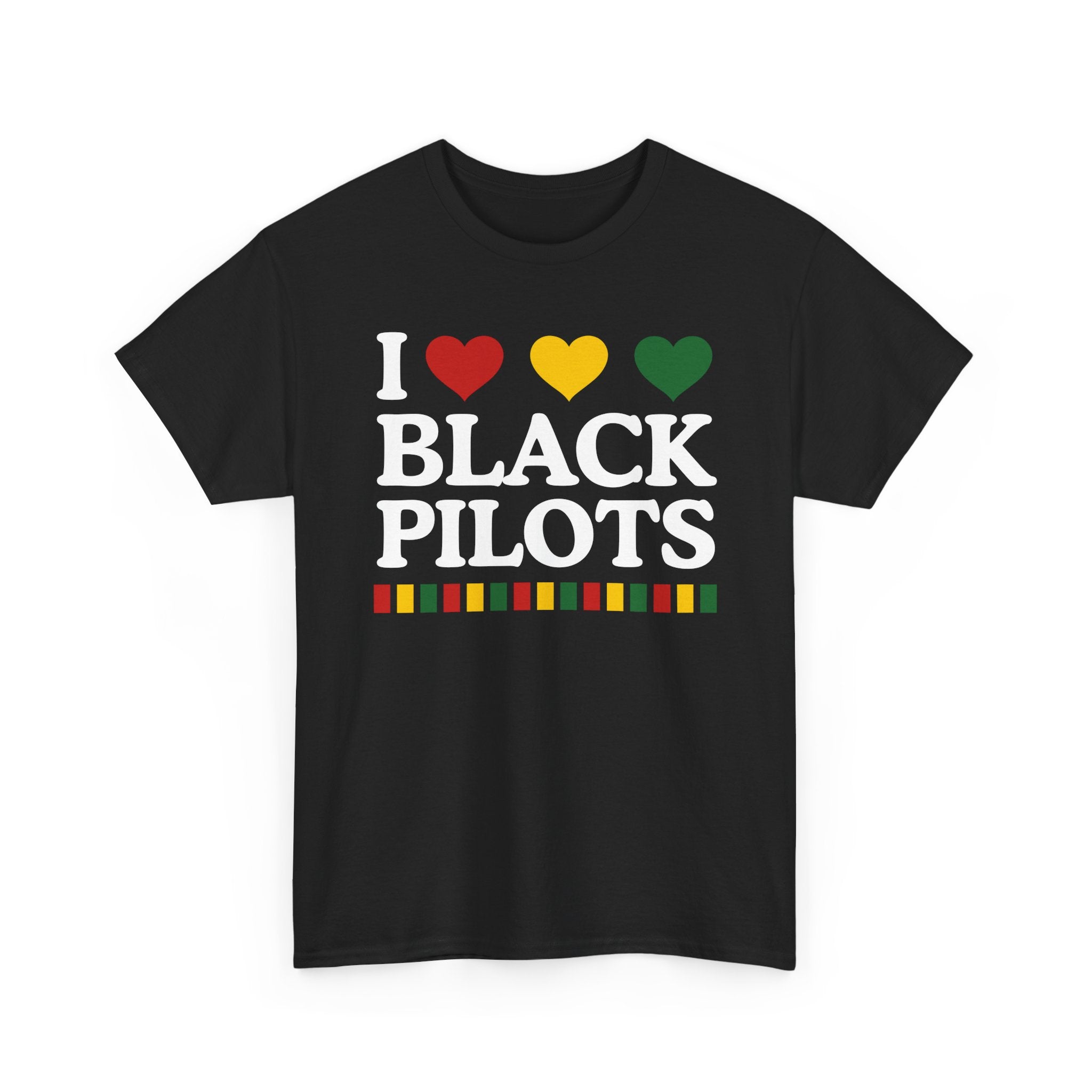 I Love Black Pilots - Celebrating Black Excellence Tee Shirt