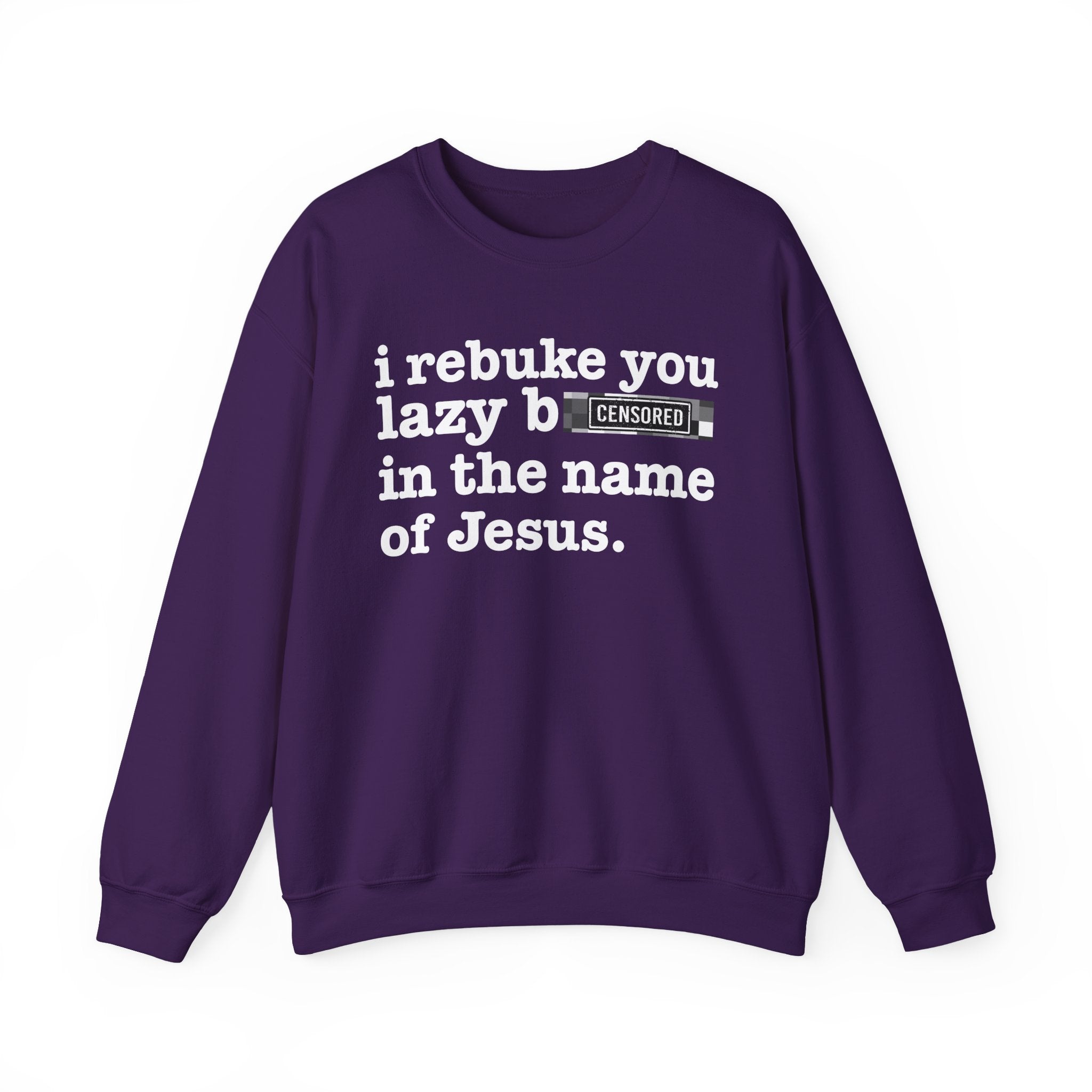 I rebuke you Lazy Bitches in the name of Jesus — Provocative Christian Sweatshirt