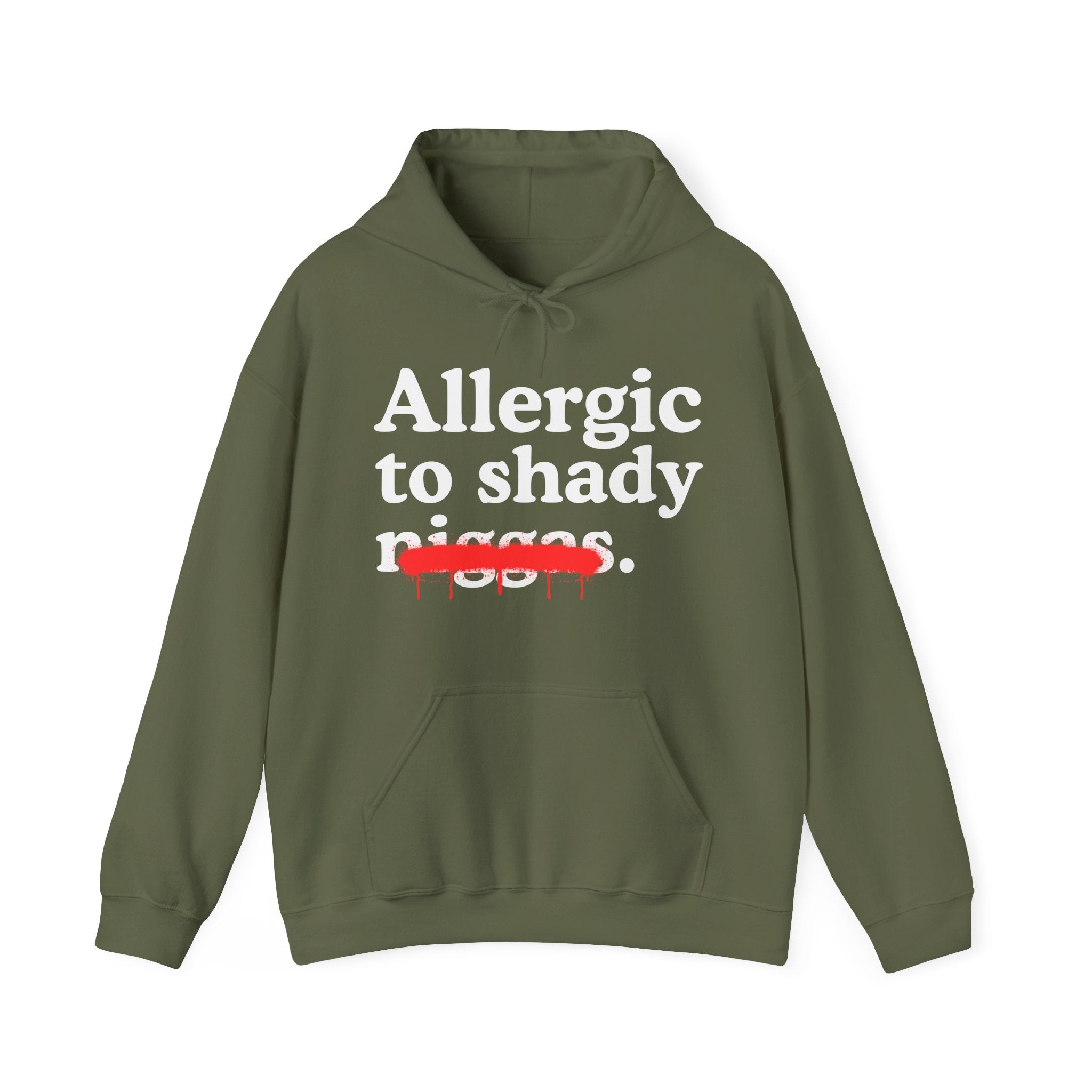 Allergic To Shady Niggas — Sarcastic Statement Hoodie