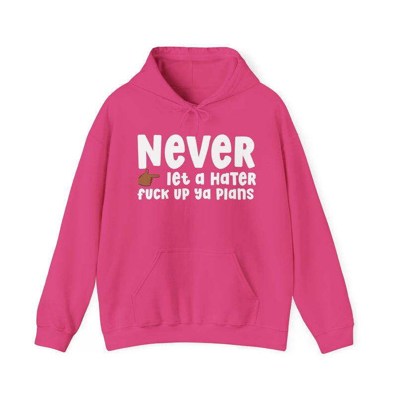 Never Let A Hater Fuck Up Ya Plans  —  Serious Declaration Hoodie
