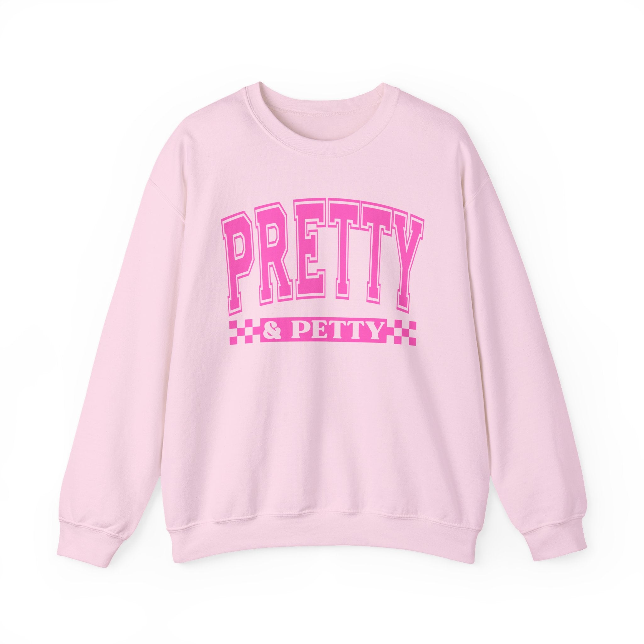 Pretty And Petty - Pink Varsity Sweatshirt