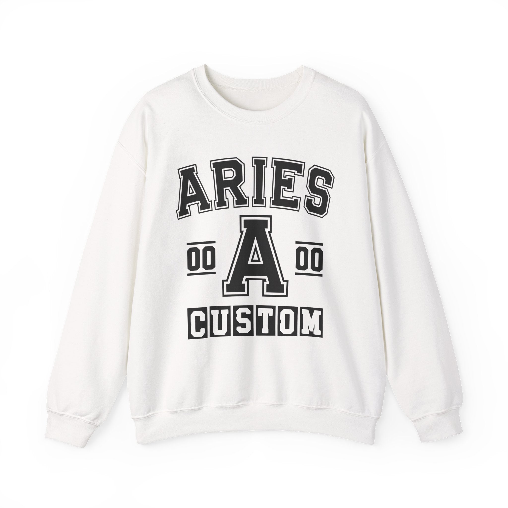 Custom Aries Varsity Sweatshirt - Customize Birthday Day/Month/Year - Customize Gemini Season/Nation