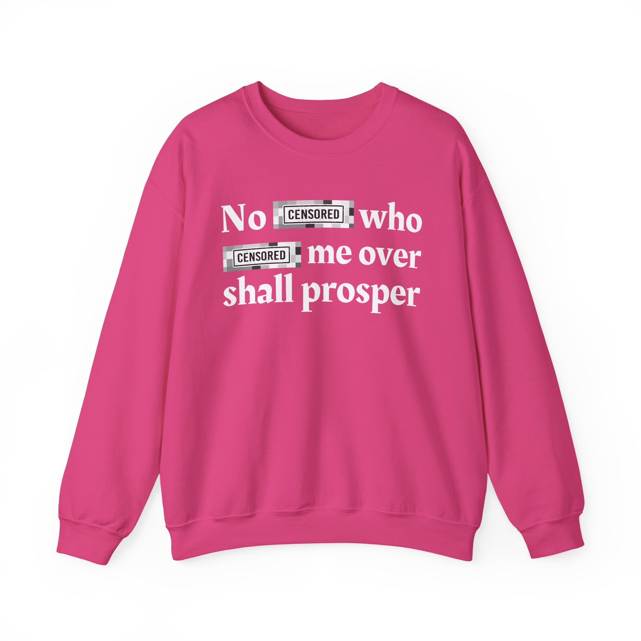 No Bitch Who Fuck Me Over Shall Prosper — Bold Christian Statement Sweatshirt
