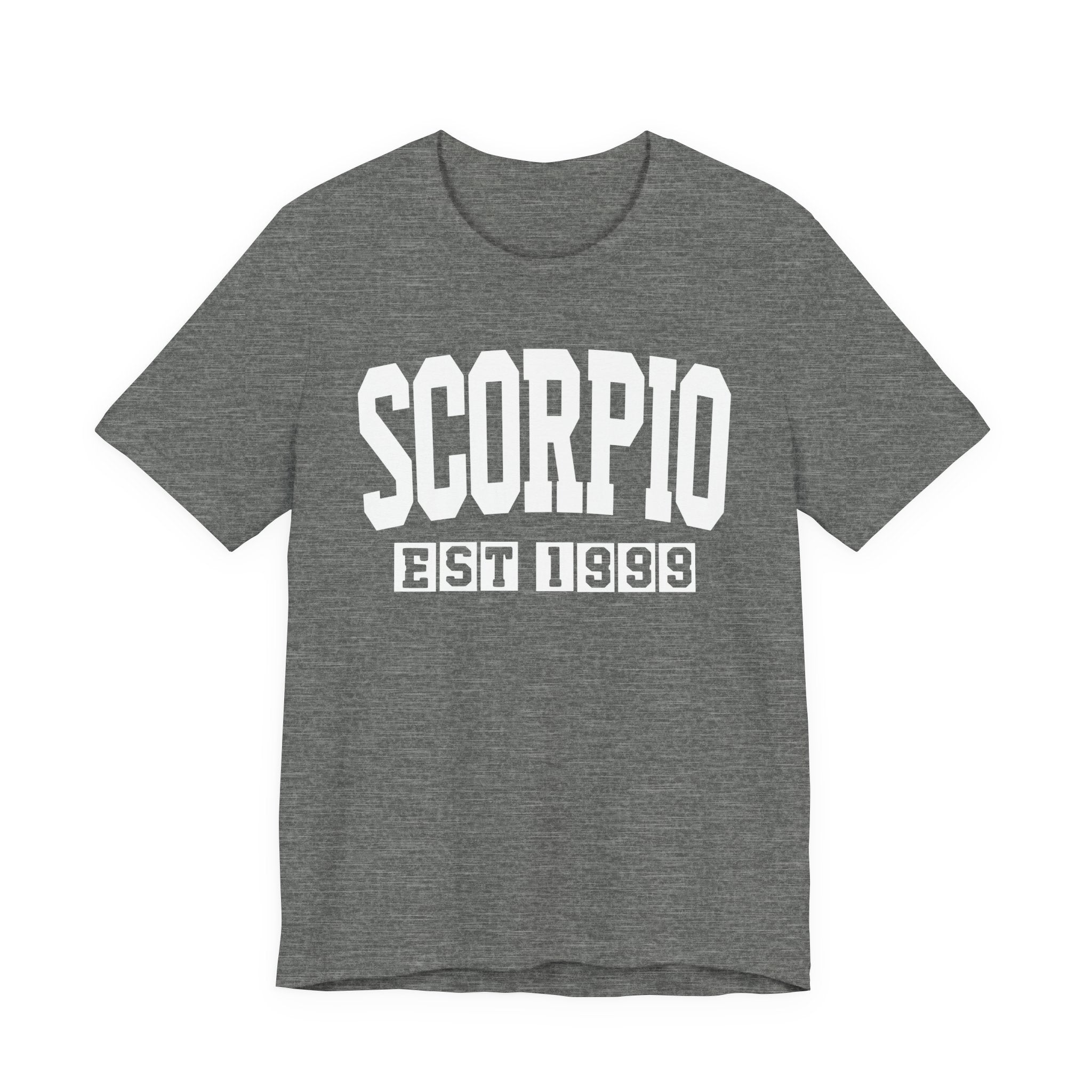 Scorpio EST (YEAR) Personalization — Zodiac Birthday Tee Shirt