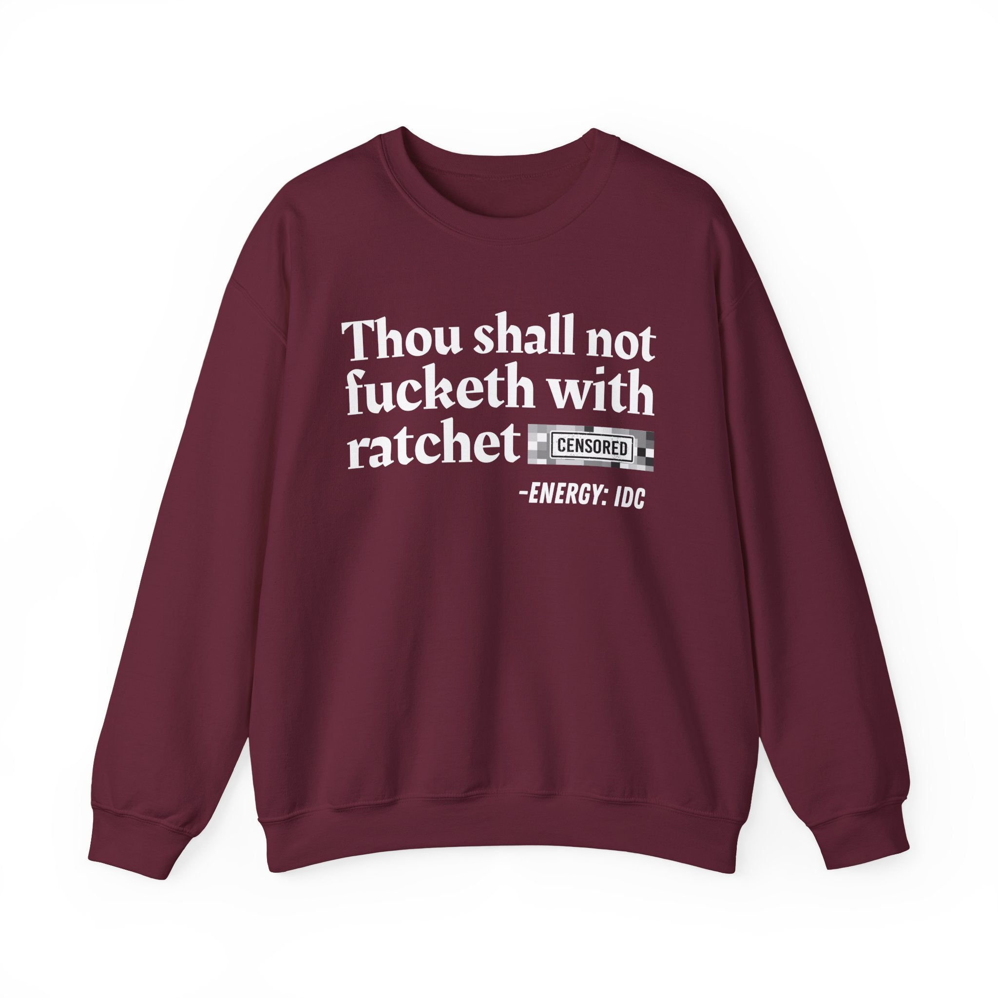 Thou Shall Not Fucketh With Ratchet Bitches — Vintage funny Bible——Print Slogan T-Shirt