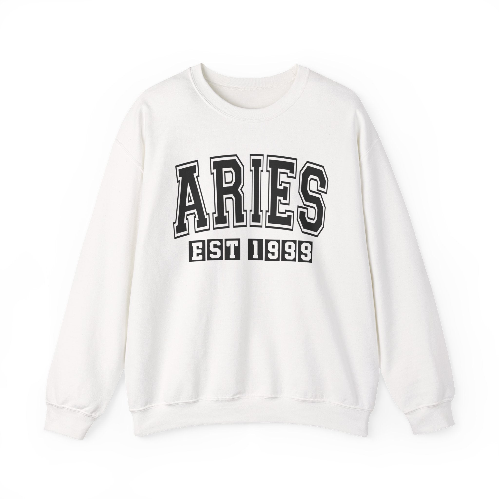 Aries (EST YEAR) Personalization — Zodiac Graphic Sweatshirt