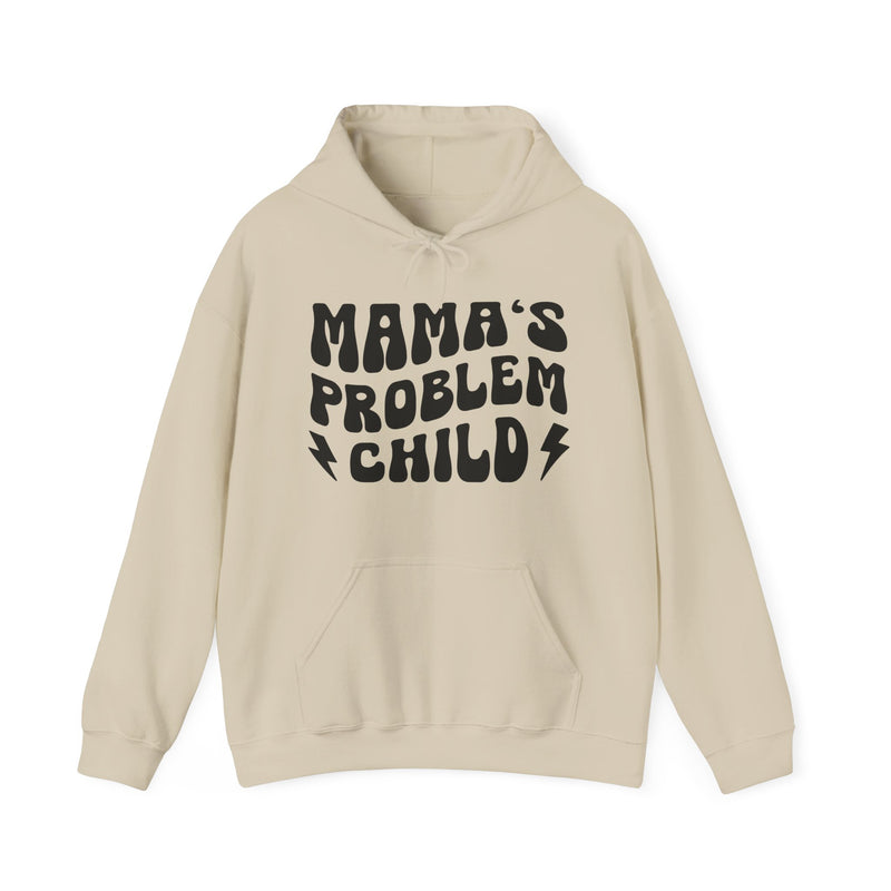 Mama's Problem Child Hoodie (wavy solid print)