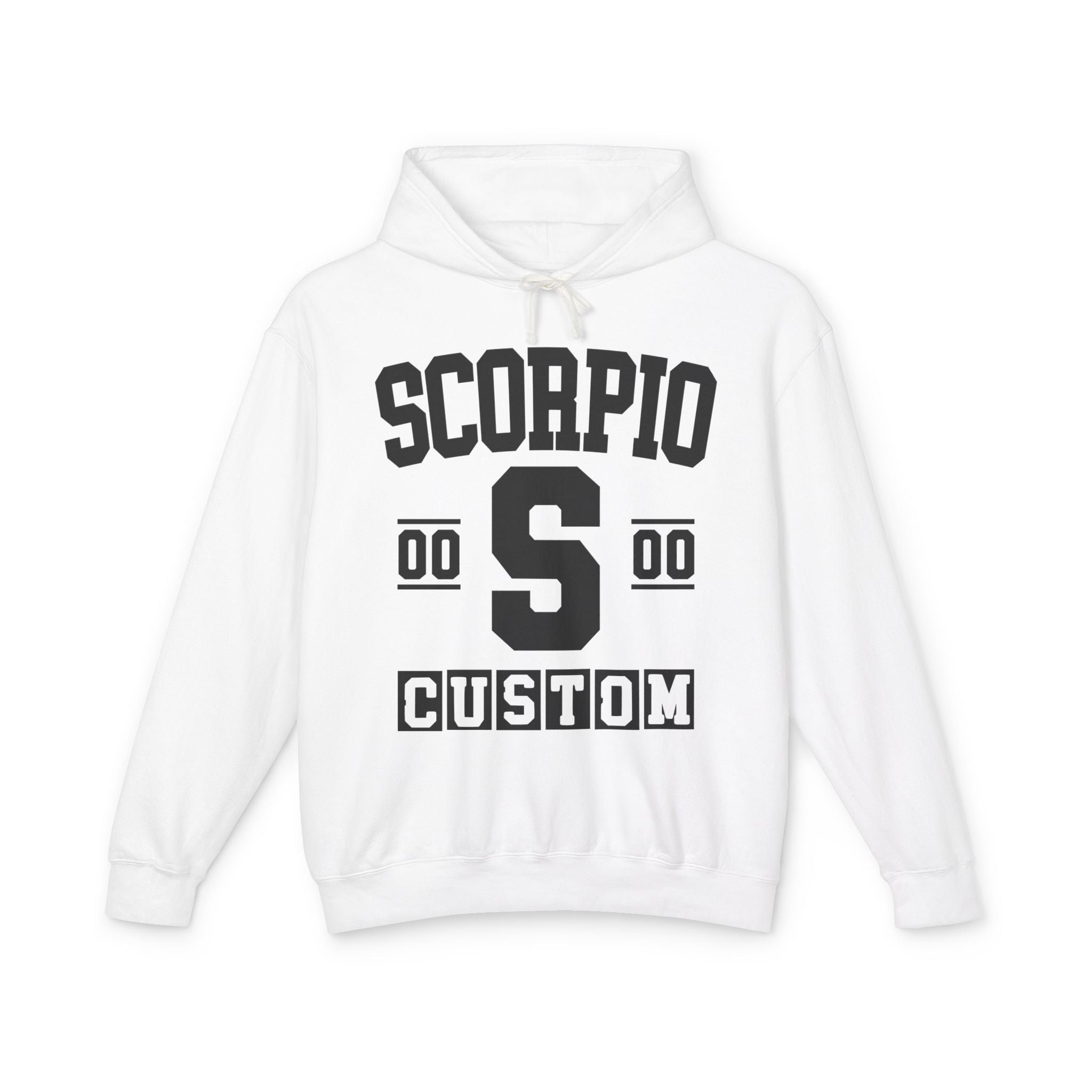 Custom Scorpio Varsity Hoodie - Customize Birthday Day/Month/Year - Customize Gemini Season/Nation
