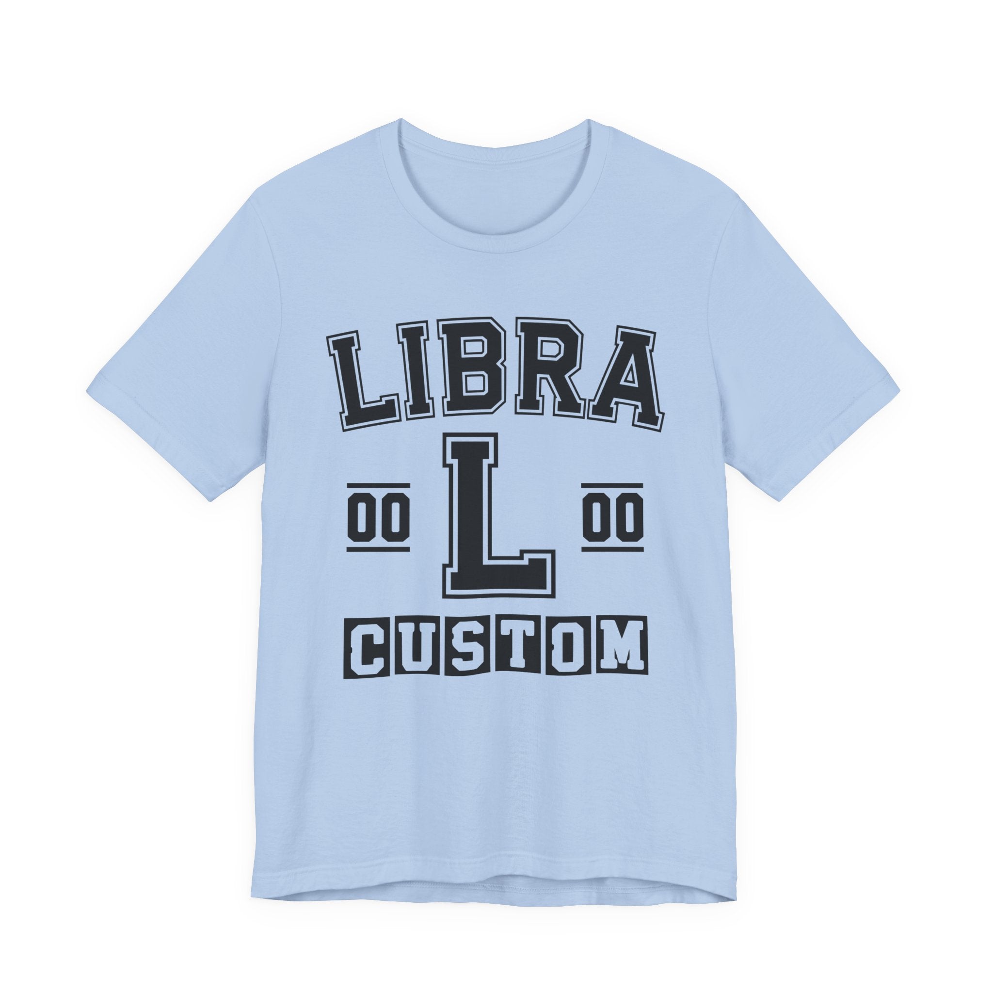 Custom Libra Varsity Tee Shirt — Customize Birthday Day/Month/Year - Customize Season/nation/Society