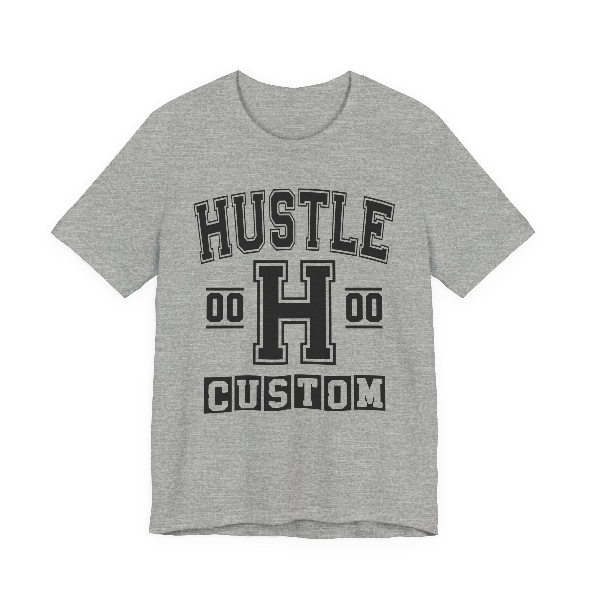 Custom Hustle Varsity Tee Shirt — Customize Birthday Day/Month/Year - Customize Season/nation/Society