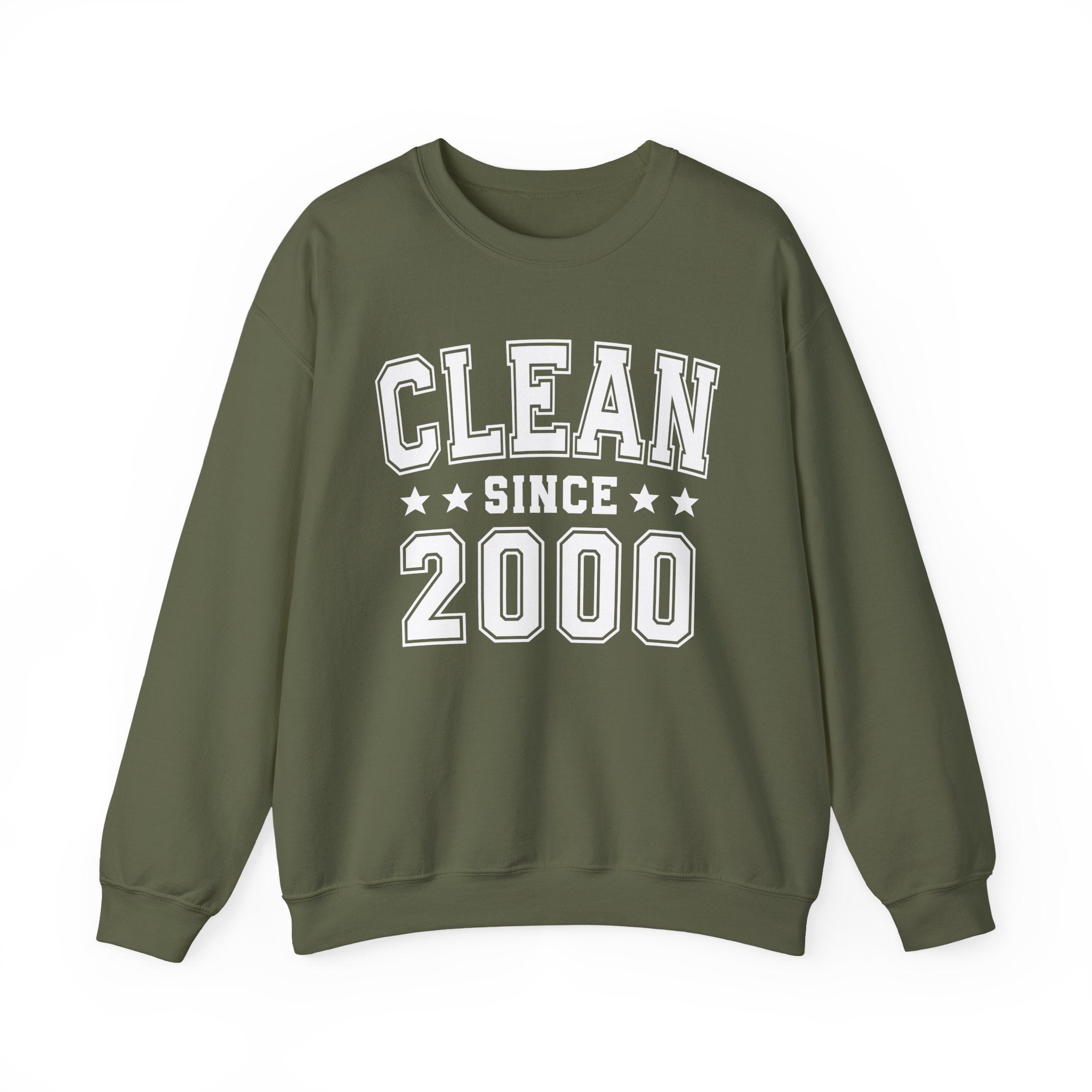Clean Since (Personalized Date) —  Bride/Married Sweatshirt, Wedding & Anniversary Gift