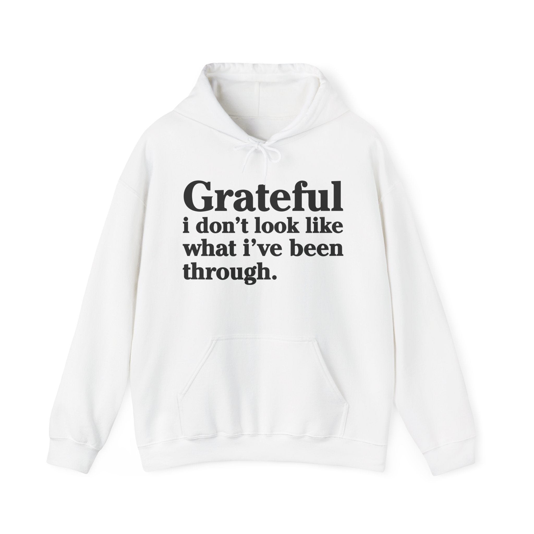 Grateful I Don't Look Like What I Been Through – Inspirational Christian Prayer Hoodie