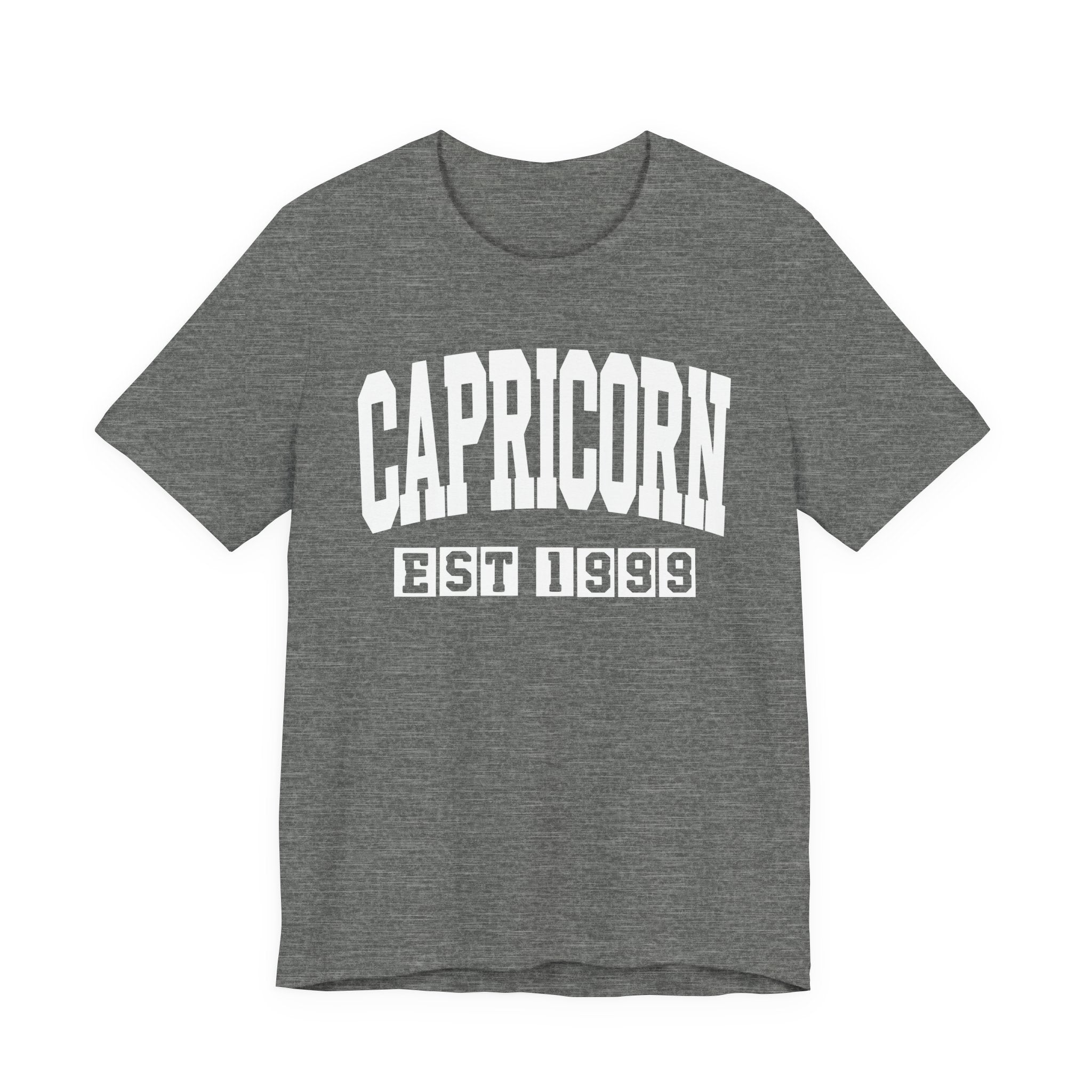 Capricorn EST (YEAR) Personalization — Zodiac Birthday Tee Shirt