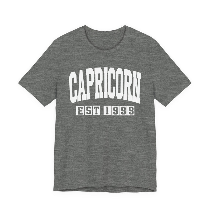 Capricorn EST (YEAR) Personalization — Zodiac Birthday T-Shirt