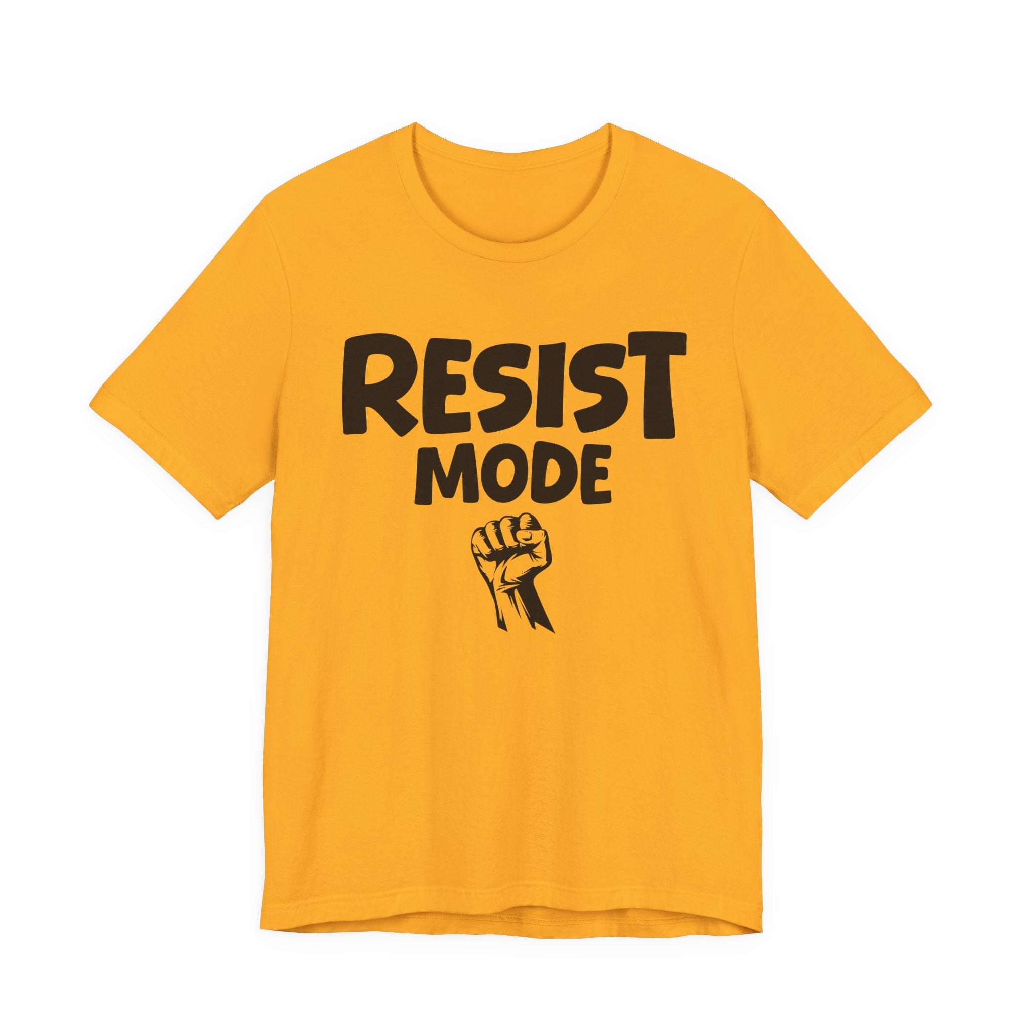 Resist Mode T-Shirt – Bold Protest Graphic Tee with Raised Fist
