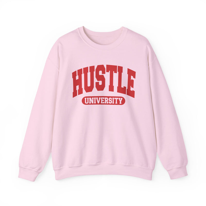 Hustle University — Retro Collegiate Sweatshirt