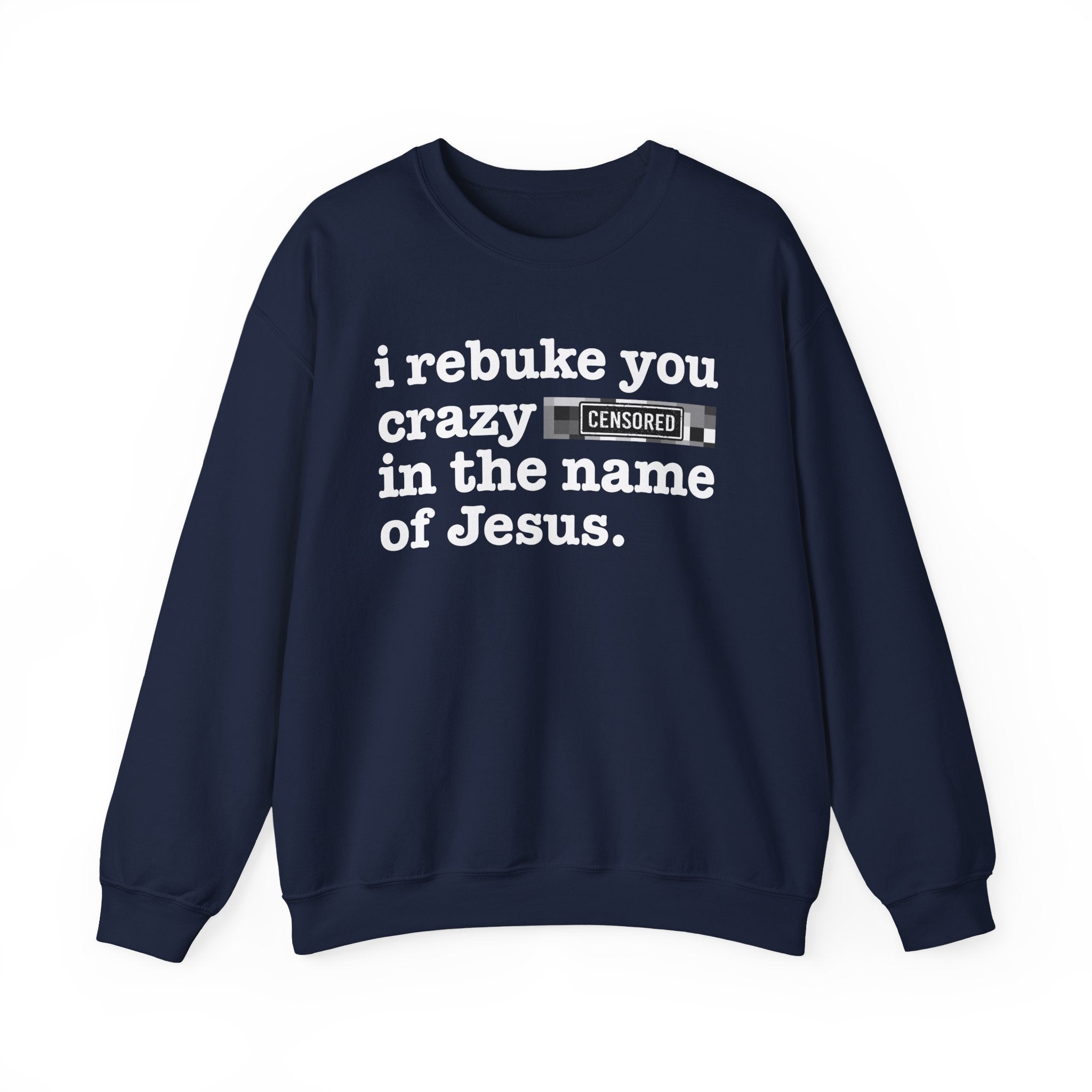 I rebuke you Crazy Bitches in the name of Jesus — Provocative Christian Sweatshirt