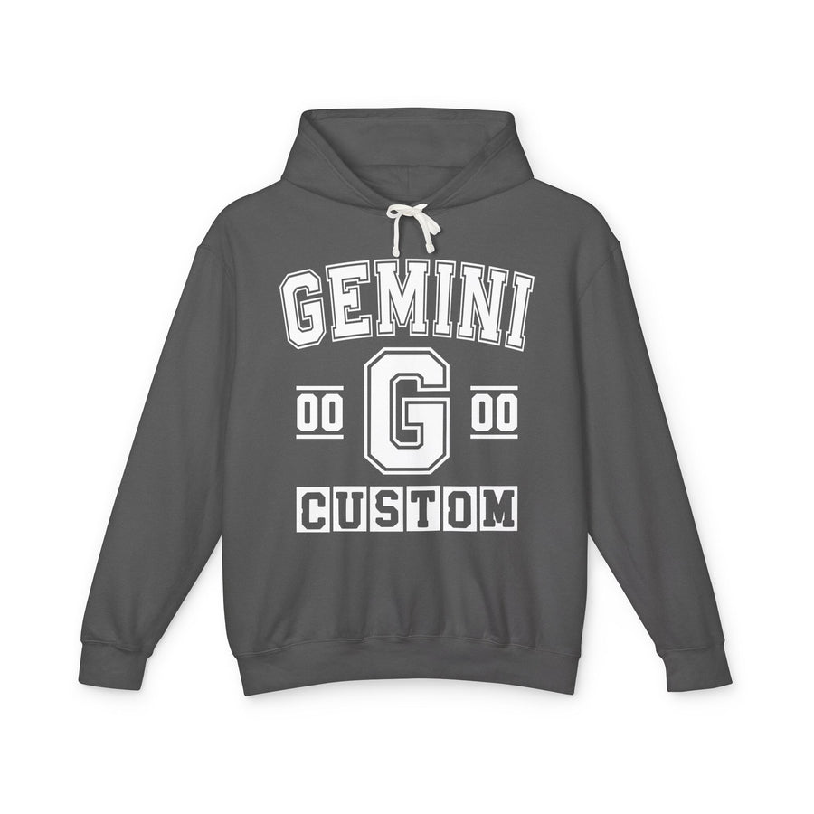 Custom Gemini Varsity Hoodie — Customize Birthday Day/Month/Year — Customize Gemini Season/Nation