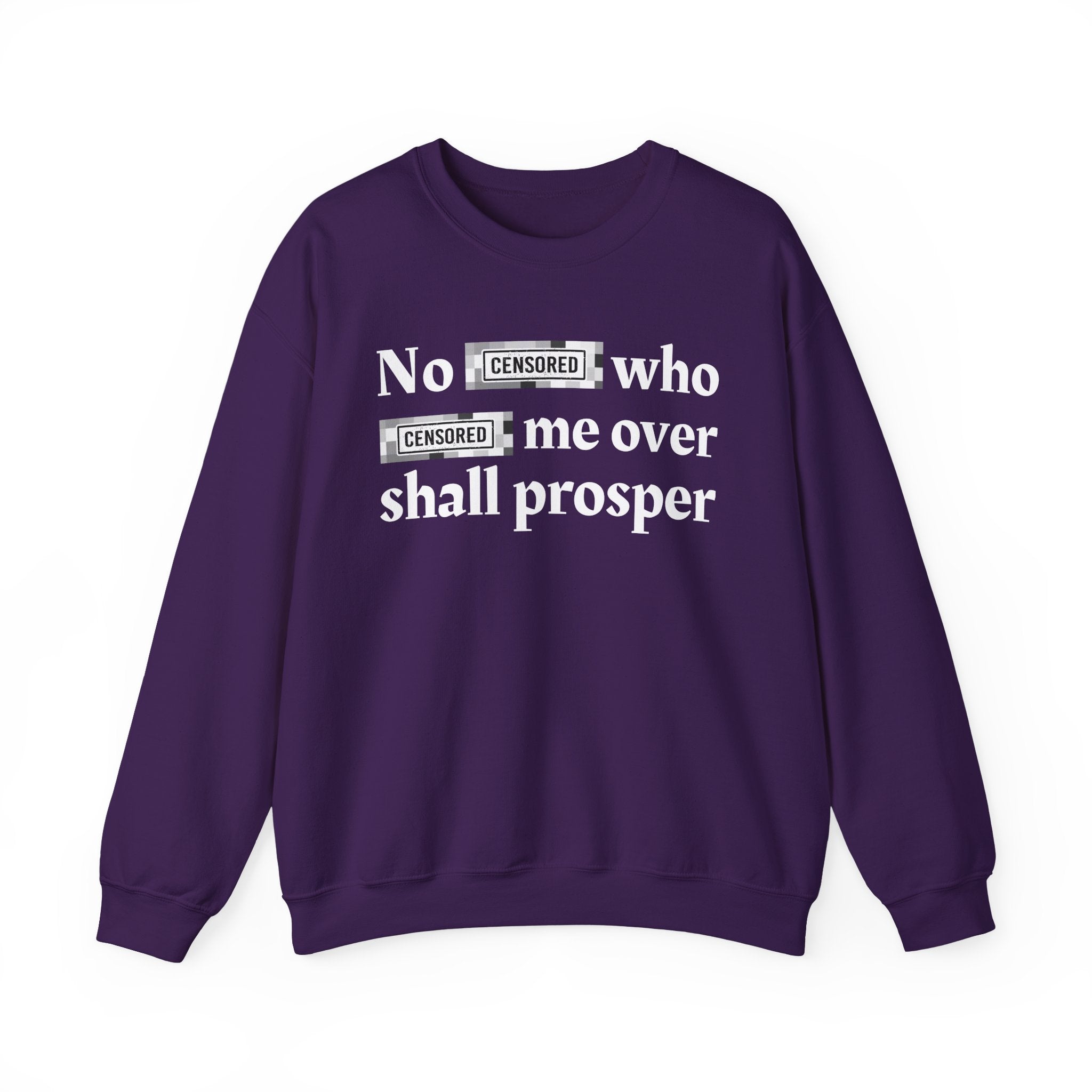 No Bitch Who Fuck Me Over Shall Prosper — Bold Christian Statement Sweatshirt
