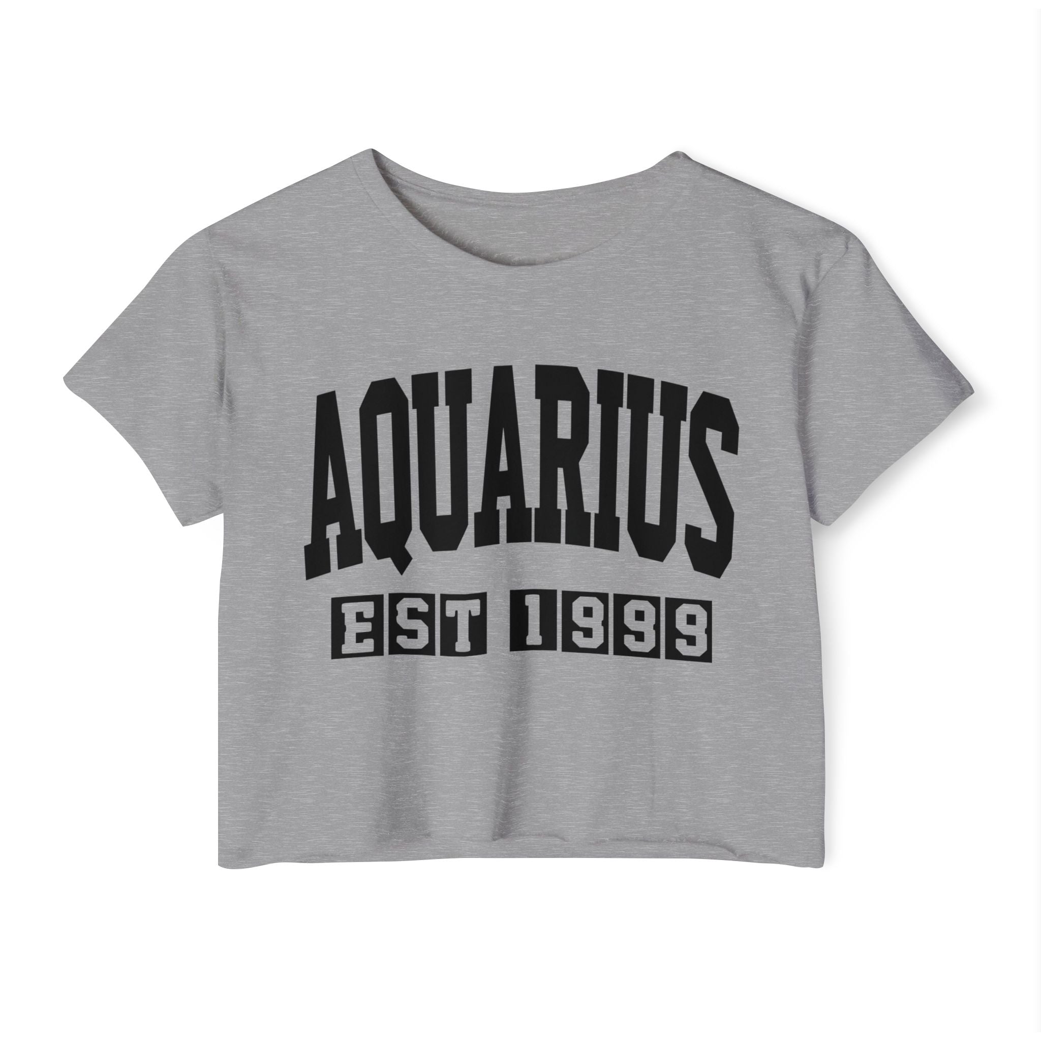 Aquarius EST (YEAR) Personalization -  Crop Top
