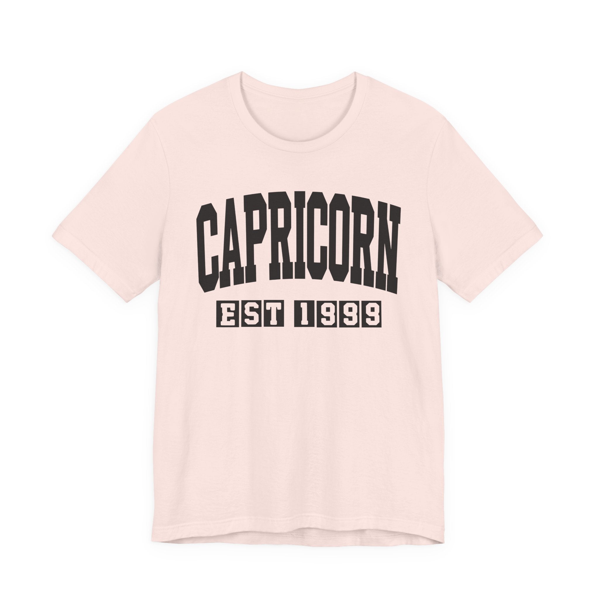 Capricorn EST (YEAR) Personalization — Zodiac Birthday Tee Shirt