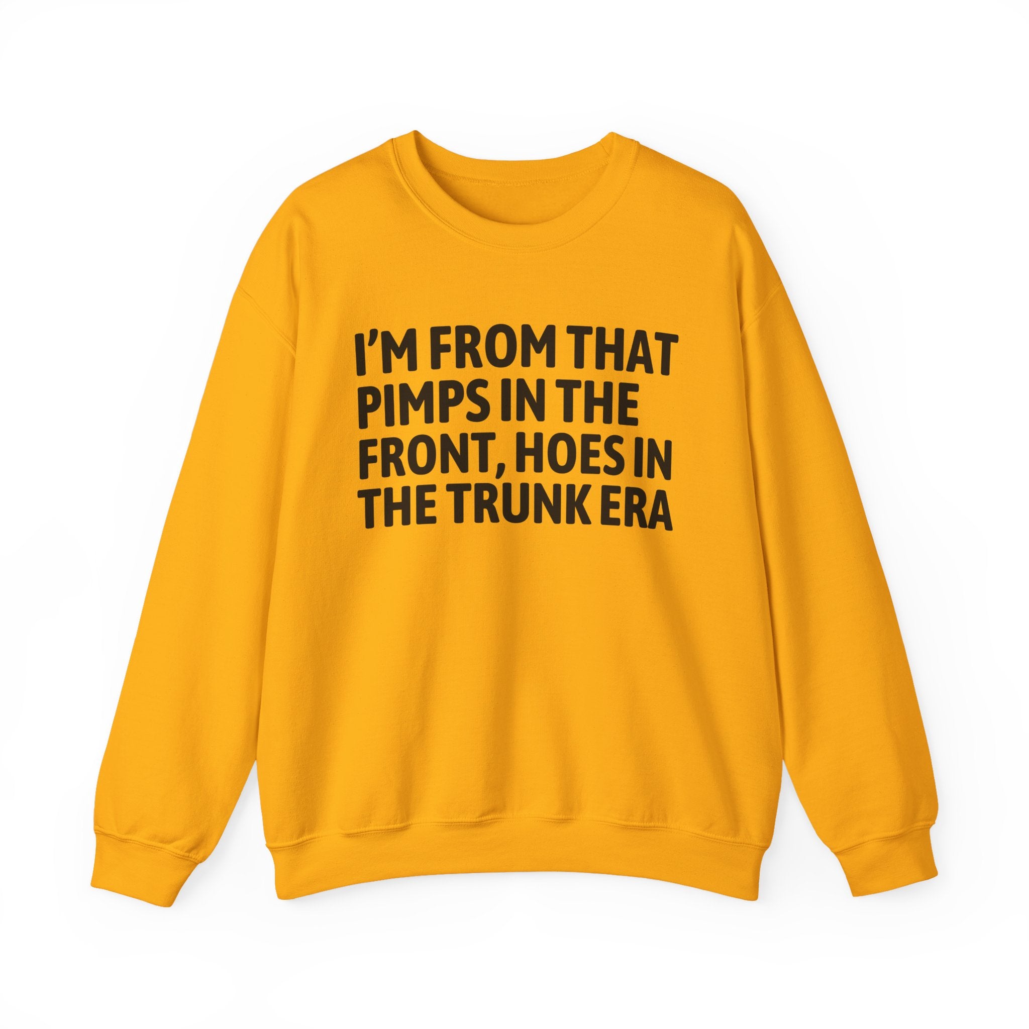 I'm From That Pimps In Front Hoes In The Trunk Era - Funny Growing Up Sweatshirt