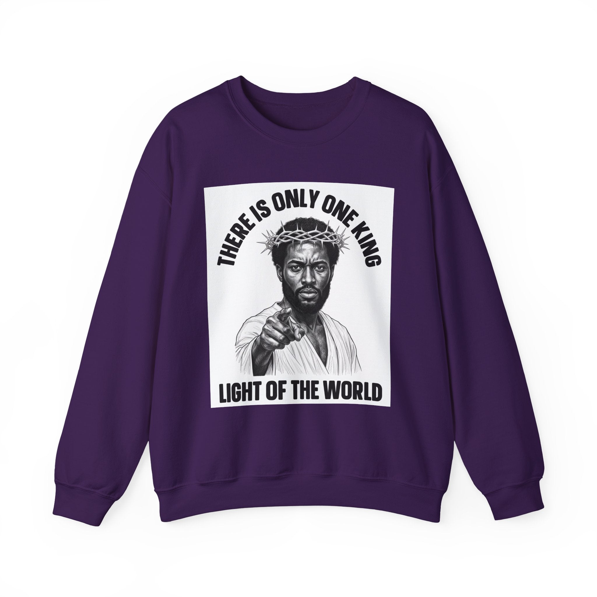 There Is Only One King: Light Of The World (Black Jesus) — Sweatshirt