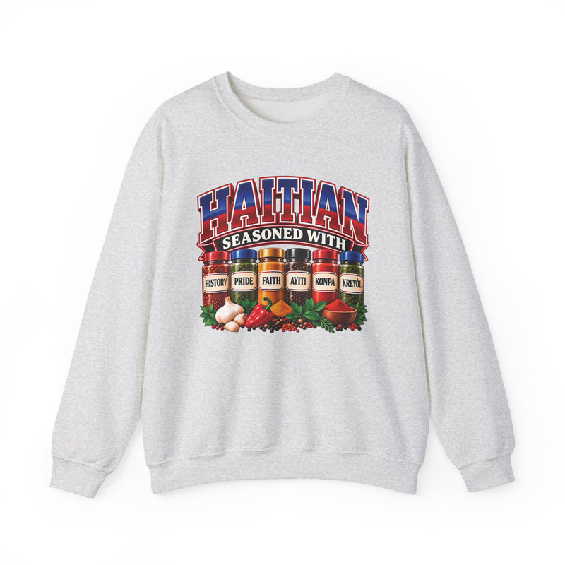 Haitian Seasoned With History Pride Faith Ayiti Kompa Kreyòl — Sweatshirt